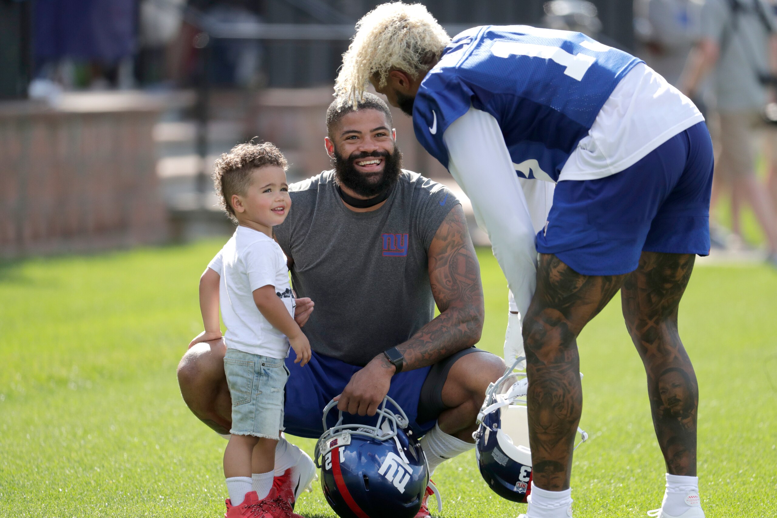Odell Beckham has been an optimistic figure in Giants camp this summer with teammates and coaches. Odell Beckham has been an optimistic figure in Giants camp this summer with teammates and coaches.