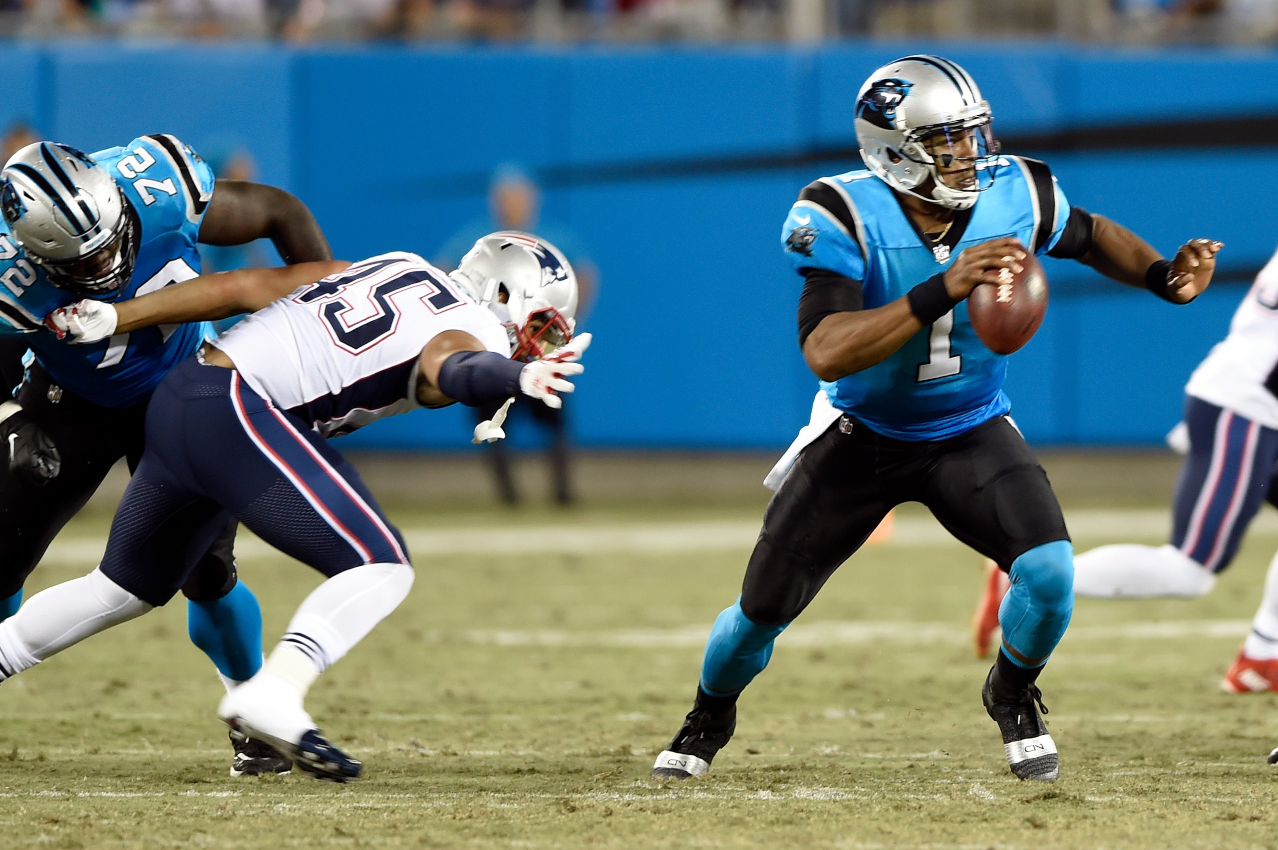 Injuries along the Panthers offensive line are likely to keep Cam Newton on the run again this season.