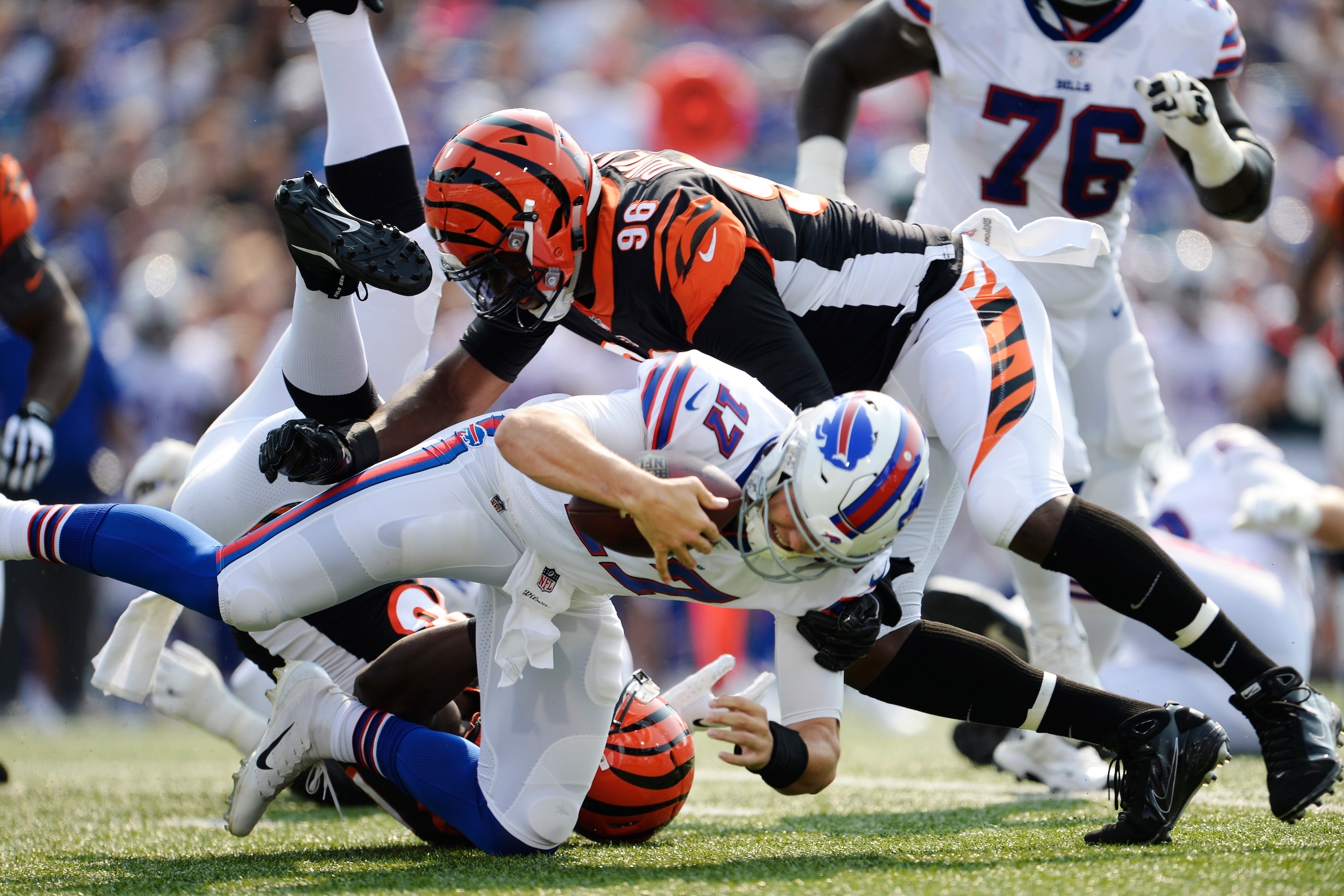 The Bills will be breaking in a new quarterback this season in Josh Allen, but also a line that saw three starters from last season depart.