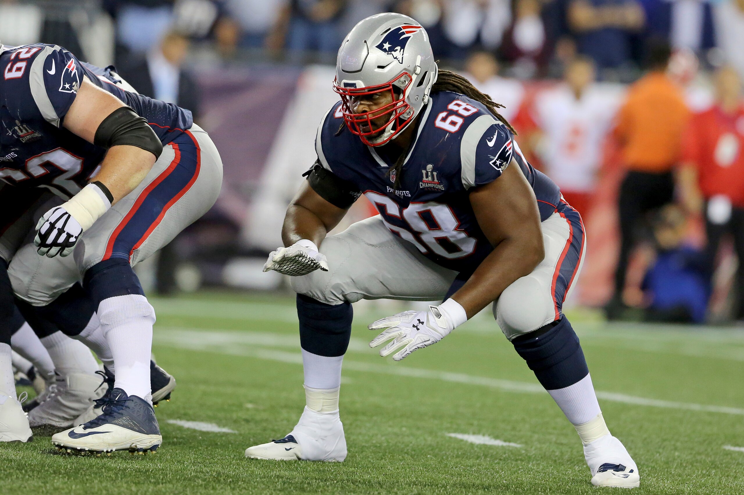 LaAdrian Waddle is one of many Patriots trained and ready to step in for a starter and keep the team's offense humming almost no matter who is missing from the lineup.