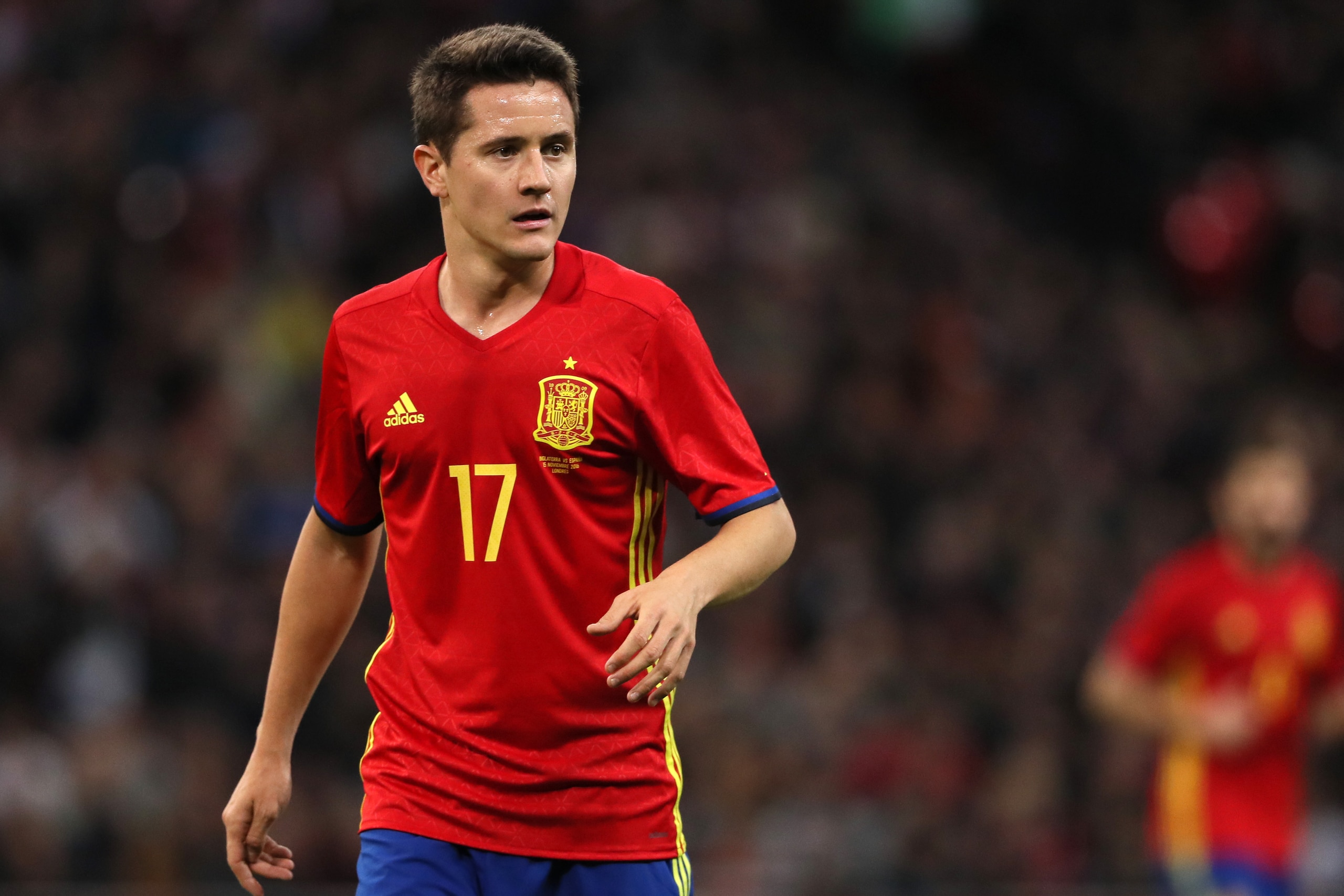 LONDON, ENGLAND - NOVEMBER 15: Ander Herrera of Spain during the International Friendly between England and Spain at Wembley Stadium on November 15, 2016 in London, England. (Photo by Matthew Ashton - AMA/Getty Images)