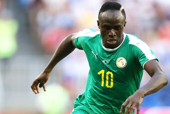 SAMARA, RUSSIA - June 28: Sadio Mane of Senegal in action during the 2018 FIFA World Cup Russia group H match between Senegal and Colombia at Samara Arena on June 28, 2018 in Samara, Russia. (Photo by Maddie Meyer/Getty Images)