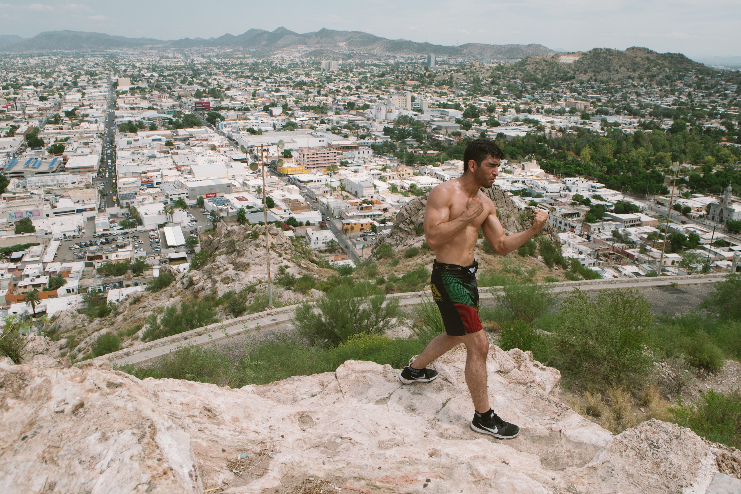 Jose Alday over the city of Hermosillo in Sonora.