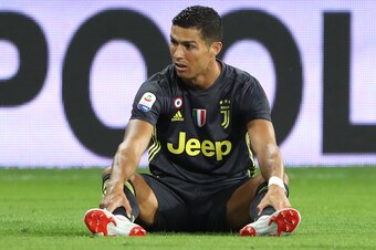 PARMA, ITALY - SEPTEMBER 01:  Cristiano Ronaldo of Juventus looks on during the serie A match between Parma Calcio and Juventus at Stadio Ennio Tardini on September 1, 2018 in Parma, Italy.  (Photo by Marco Luzzani/Getty Images)