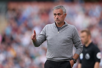 BURNLEY, ENGLAND - SEPTEMBER 02: Manchester United Manager \ Head Coach Jose Mourinho during the Premier League match between Burnley FC and Manchester United at Turf Moor on September 2, 2018 in Burnley, United Kingdom. (Photo by James Williamson - AMA/G