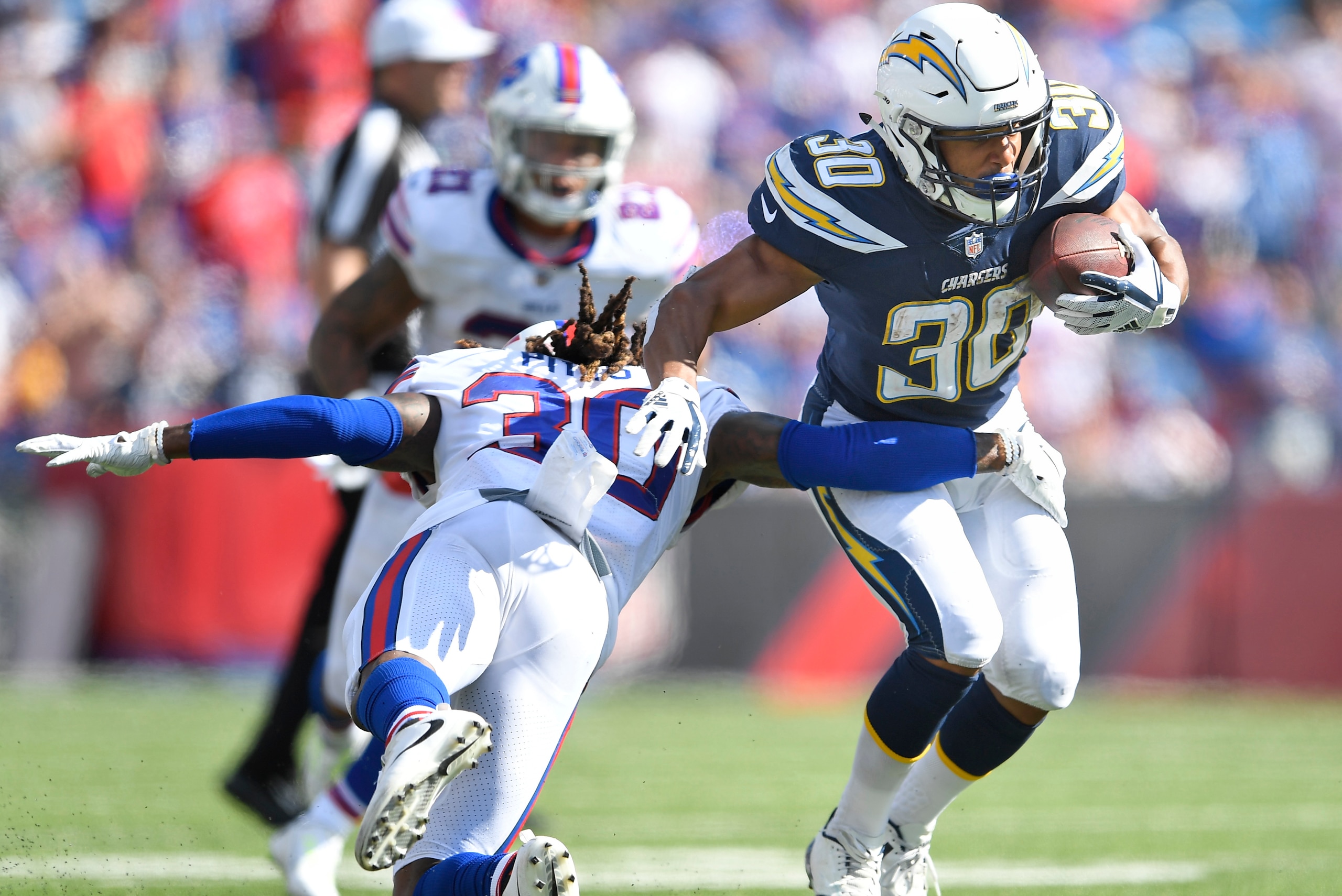 Austin Ekeler has make-you-miss moves for the Chargers.