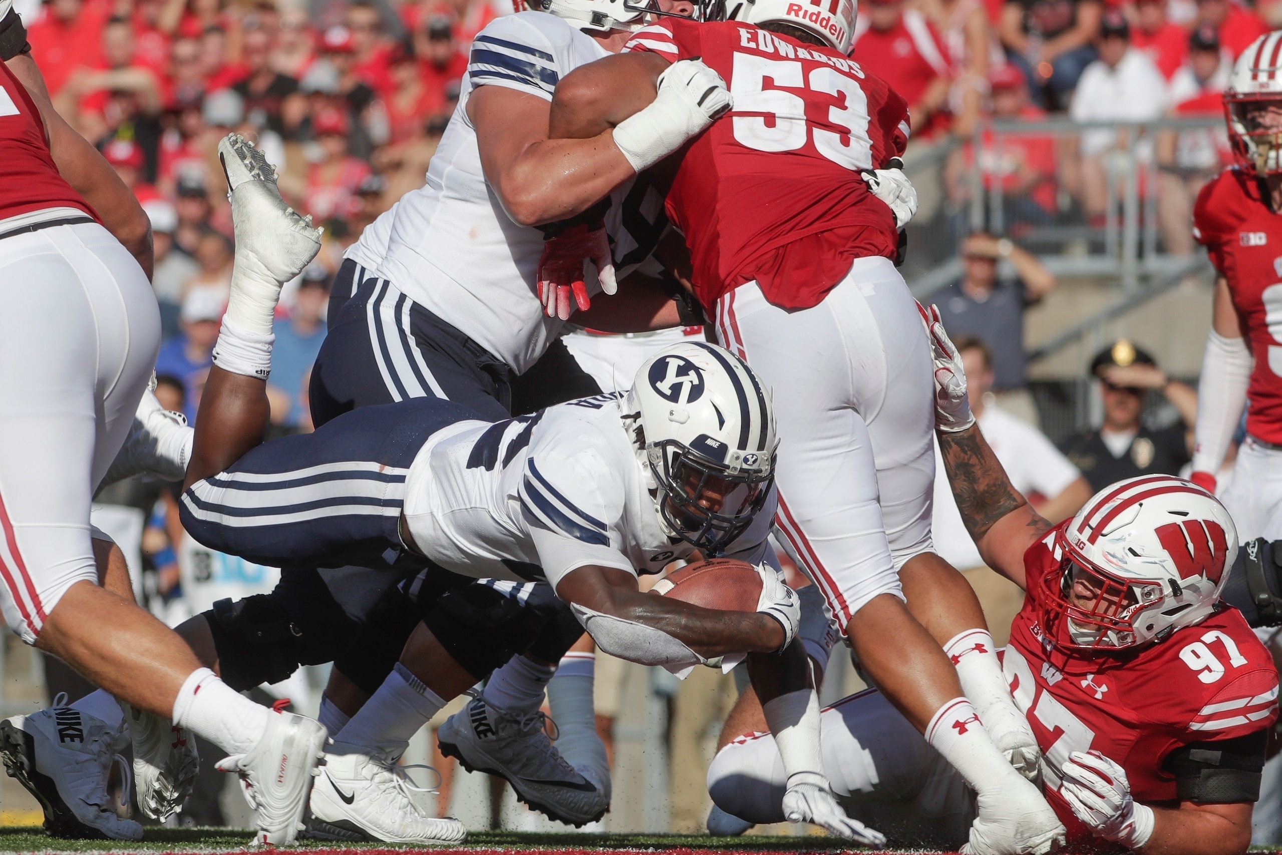 The Badgers suffered a shocking home loss to BYU.