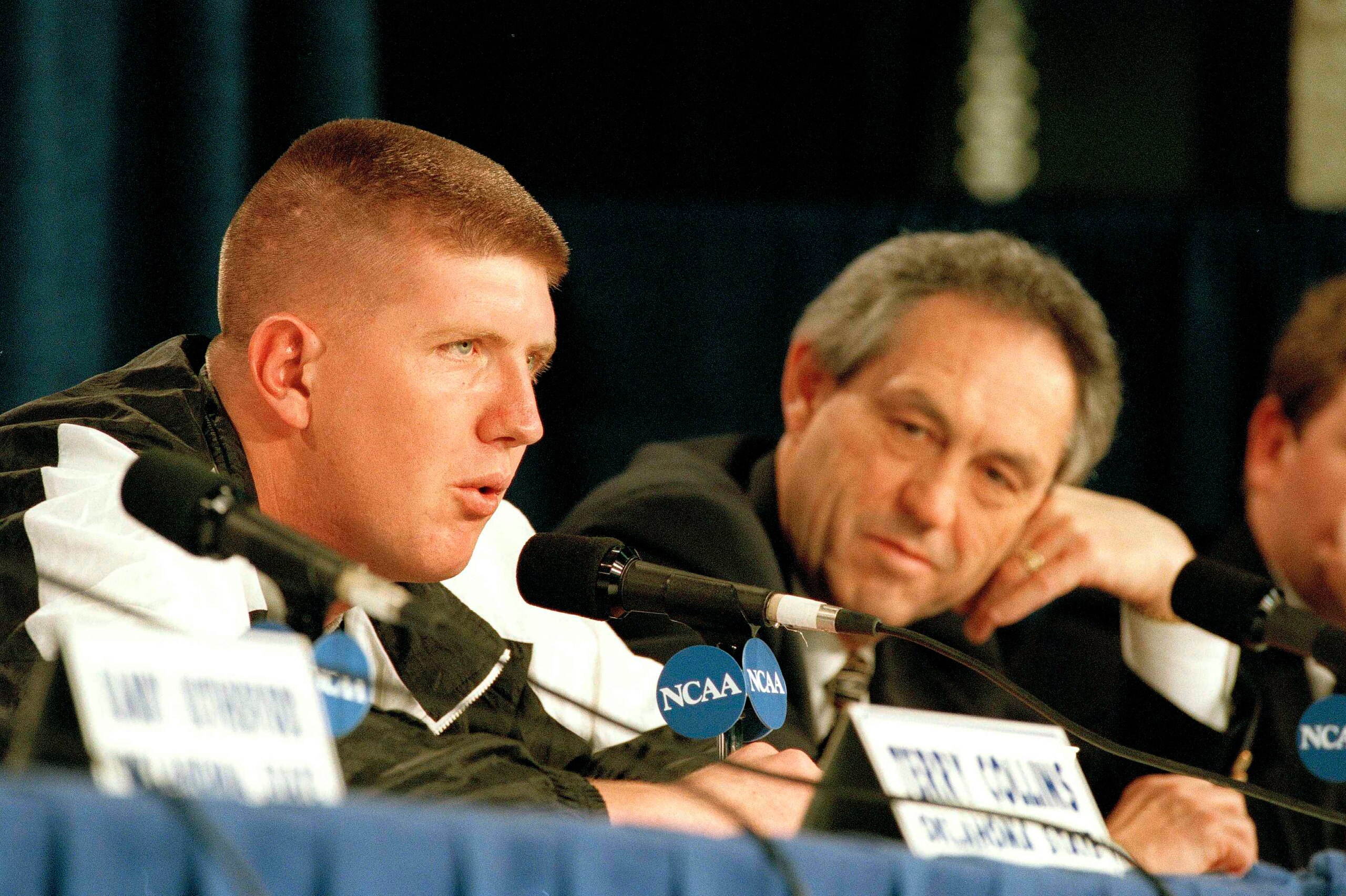 Bryant 'Big Country' Reeves and Oklahoma State head coach Eddie Sutton at the 1995 NCAA East Regional. Bryant 'Big Country' Reeves and Oklahoma State head coach Eddie Sutton at the 1995 NCAA East Regional.