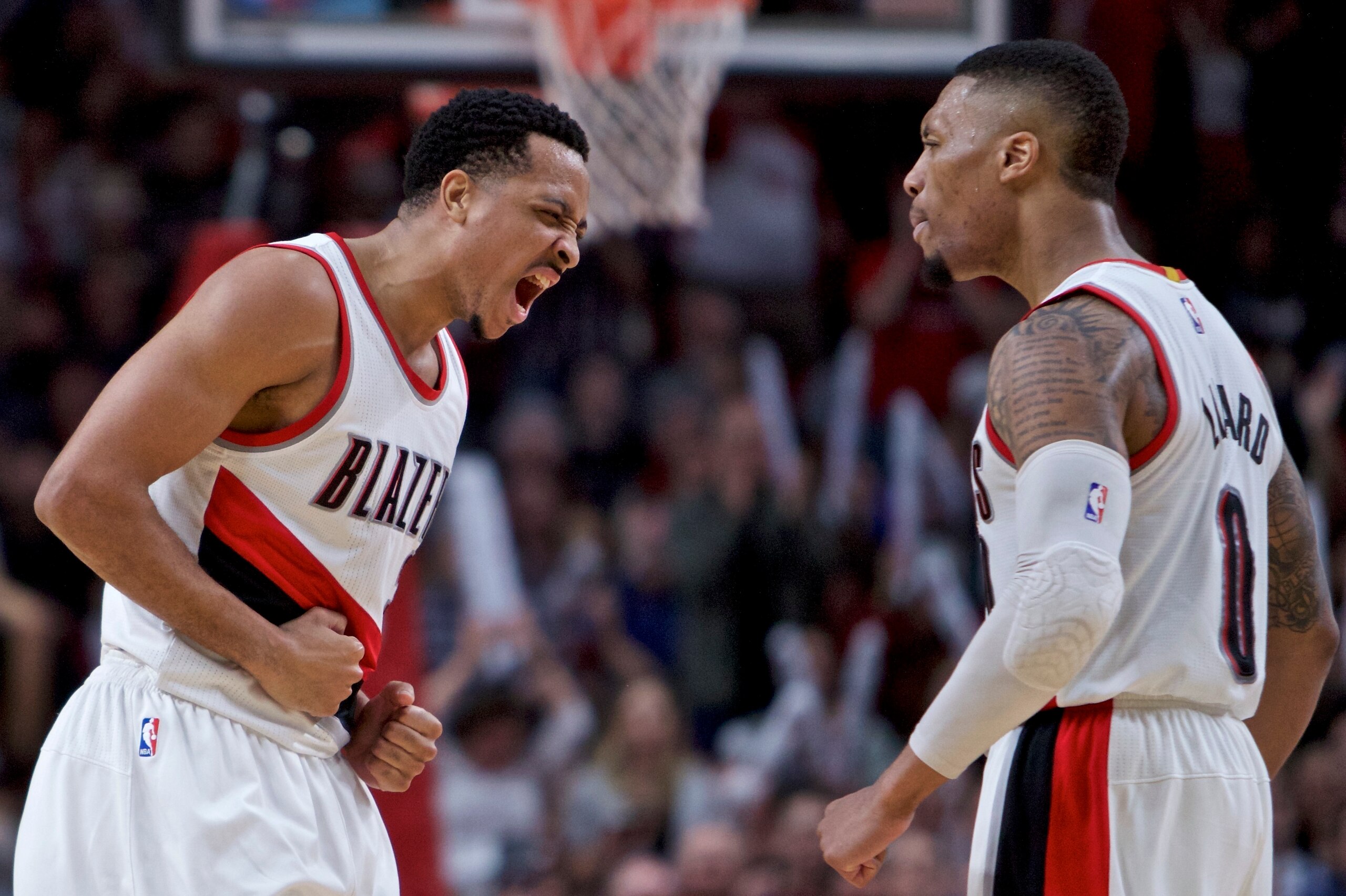 CJ McCollum and Lillard. CJ McCollum and Lillard.