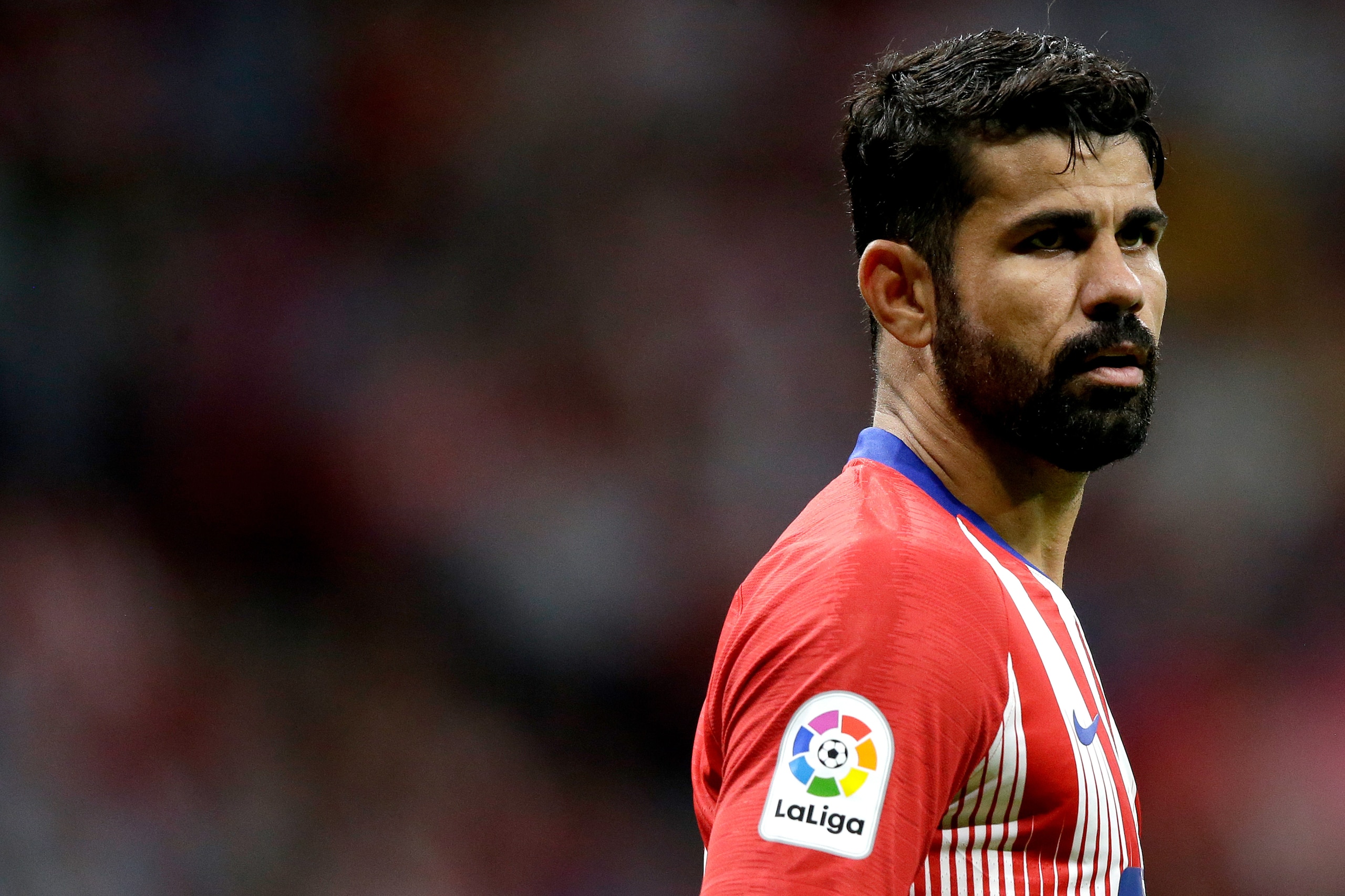 MADRID, SPAIN - SEPTEMBER 25: Diego Costa of Atletico Madrid during the La Liga Santander  match between Atletico Madrid v SD Huesca at the Estadio Wanda Metropolitano on September 25, 2018 in Madrid Spain (Photo by Jeroen Meuwsen/Soccrates/Getty Images)