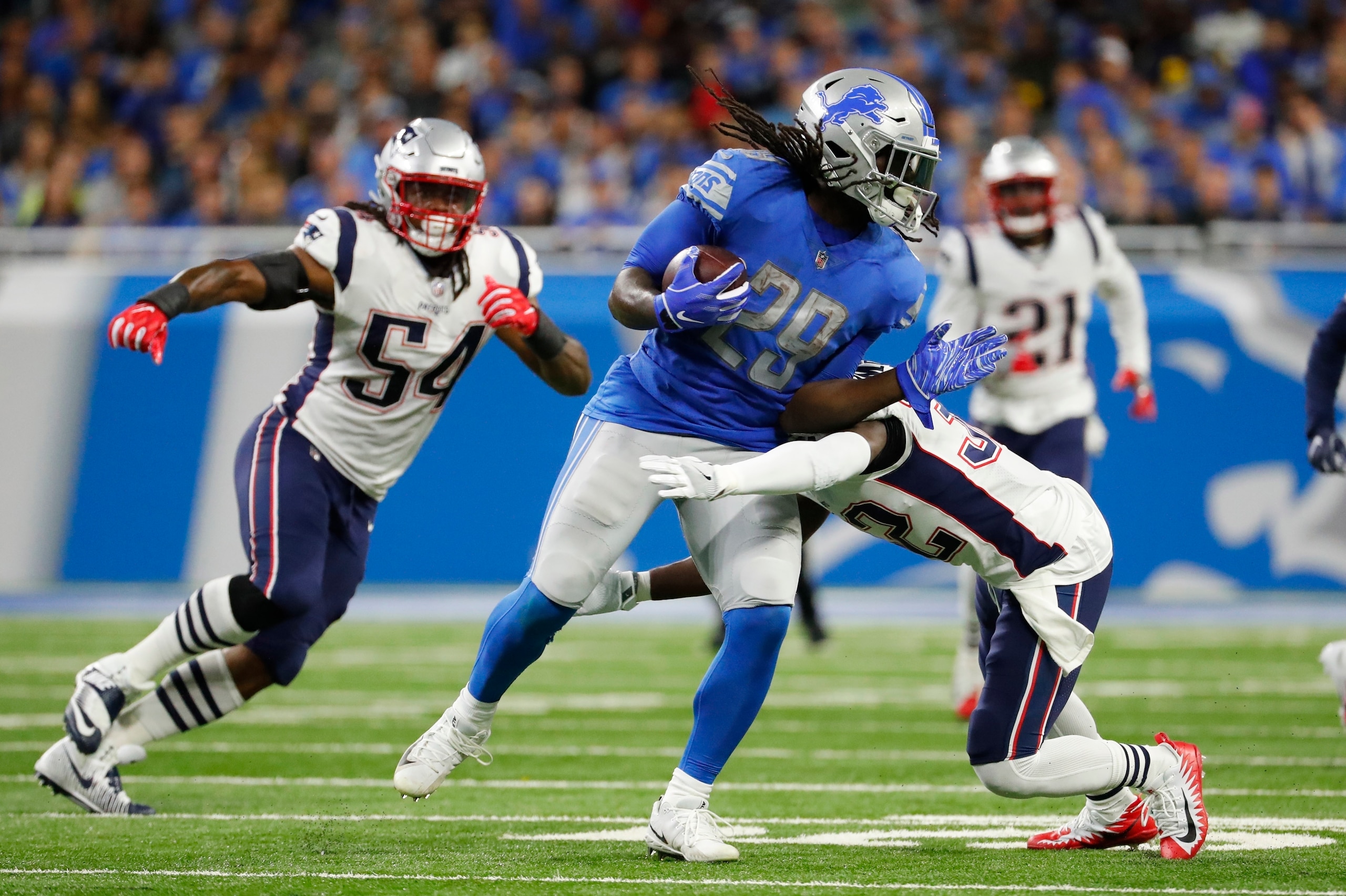LeGarrette Blount could turn into a key goal-line factor for the Lions.