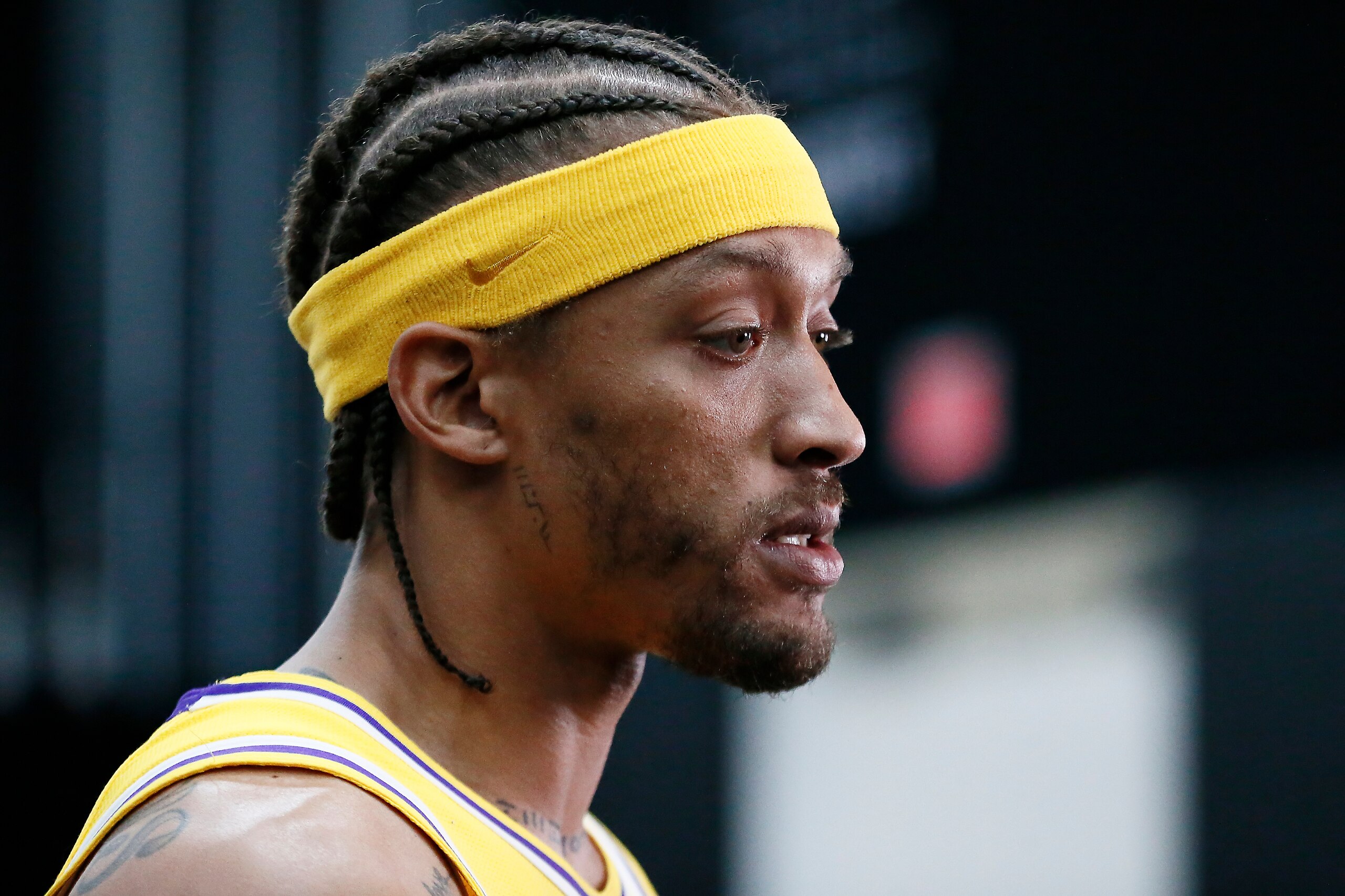 EL SEGUNDO, CA - SEPTEMBER 24: Michael Beasley #11 of the Los Angeles Lakers is seen during media day at UCLA Health Training Center on September 24, 2018 in El Segundo, California. NOTE TO USER: User expressly acknowledges and agrees that, by downloading