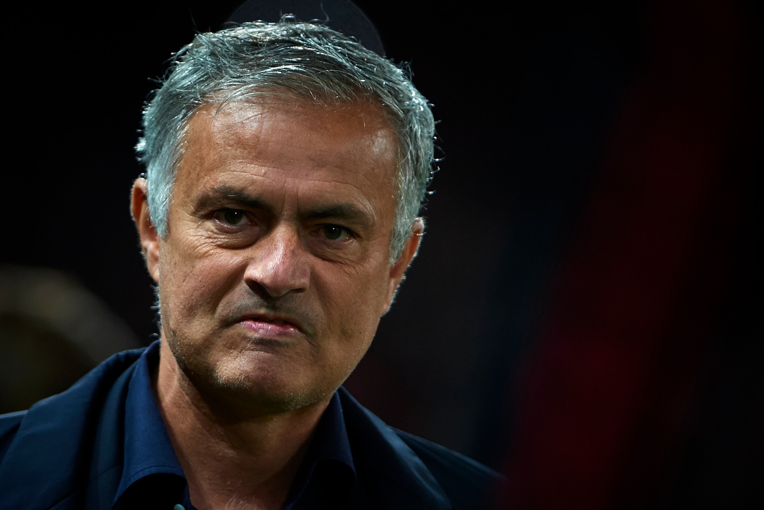 MANCHESTER, ENGLAND - OCTOBER 02:  Jose Mourinho, Manager of Manchester United looks on prior the Group H match of the UEFA Champions League between Manchester United and Valencia at Old Trafford on October 2, 2018 in Manchester, United Kingdom.  (Photo b