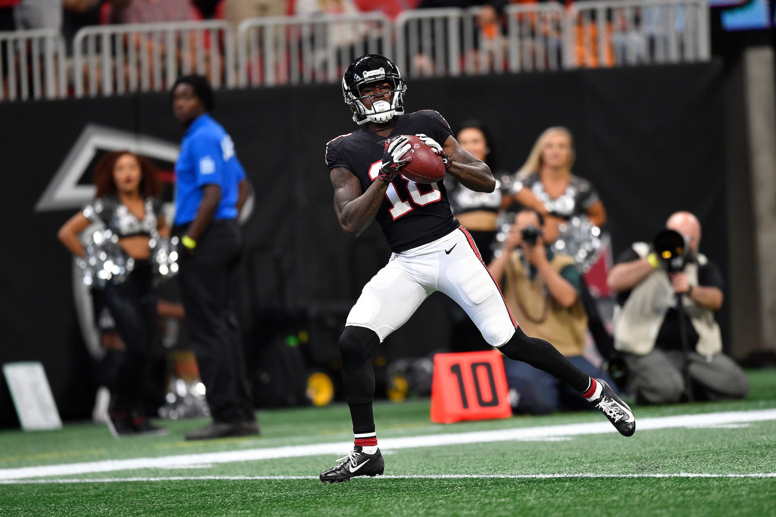 Calvin Ridley has already caught six TD passes.
