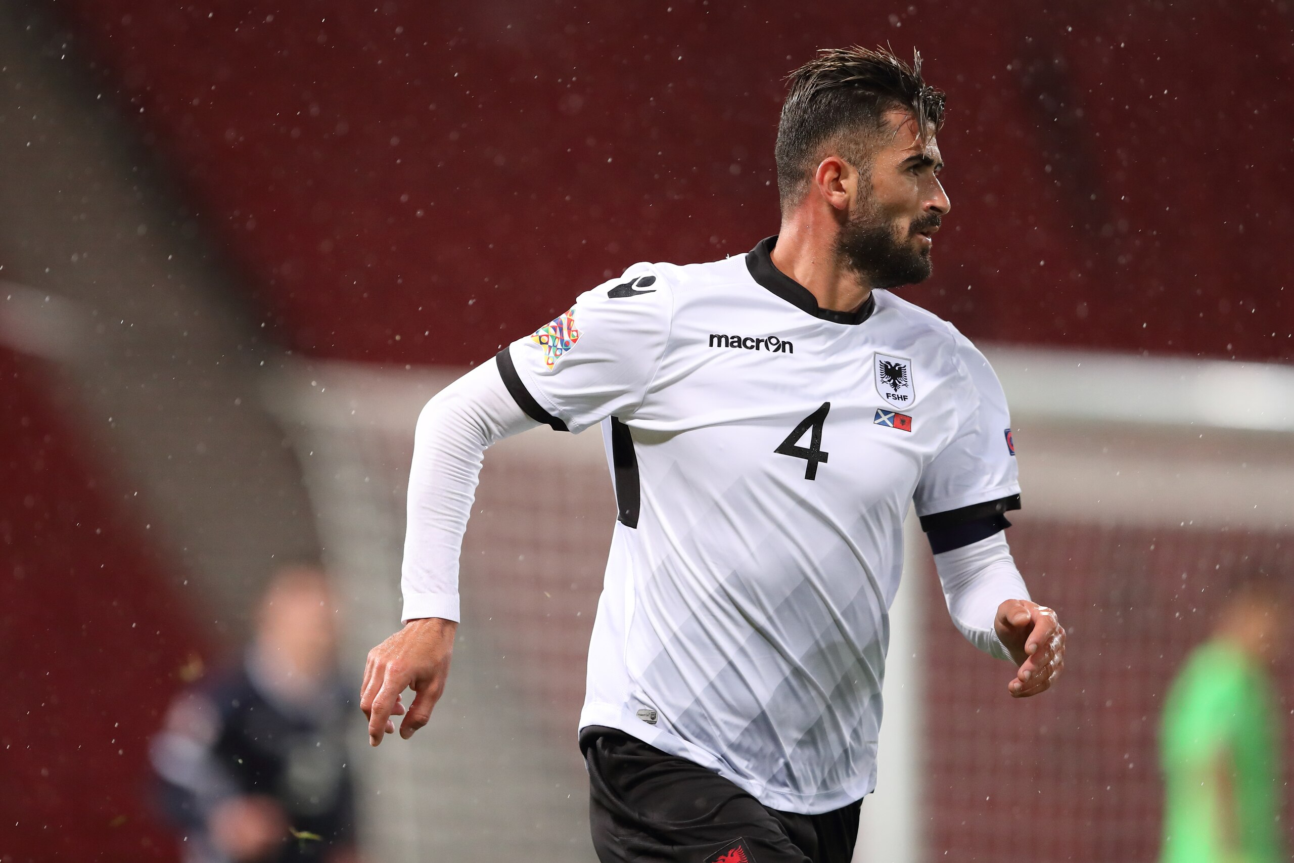 GLASGOW, SCOTLAND - SEPTEMBER 10: Elseid Hysaj of Albania during the UEFA Nations League C group one match between Scotland and Albania at Hampden Park on September 10, 2018 in Glasgow, United Kingdom. (Photo by James Williamson - AMA/Getty Images)