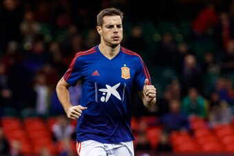 CARDIFF, WALES - OCTOBER 11: Cesar Azpilicueta of Spain runs during the International Friendly match between Wales and Spain on October 11, 2018 in Cardiff, United Kingdom. (Photo by TF-Images/Getty Images)