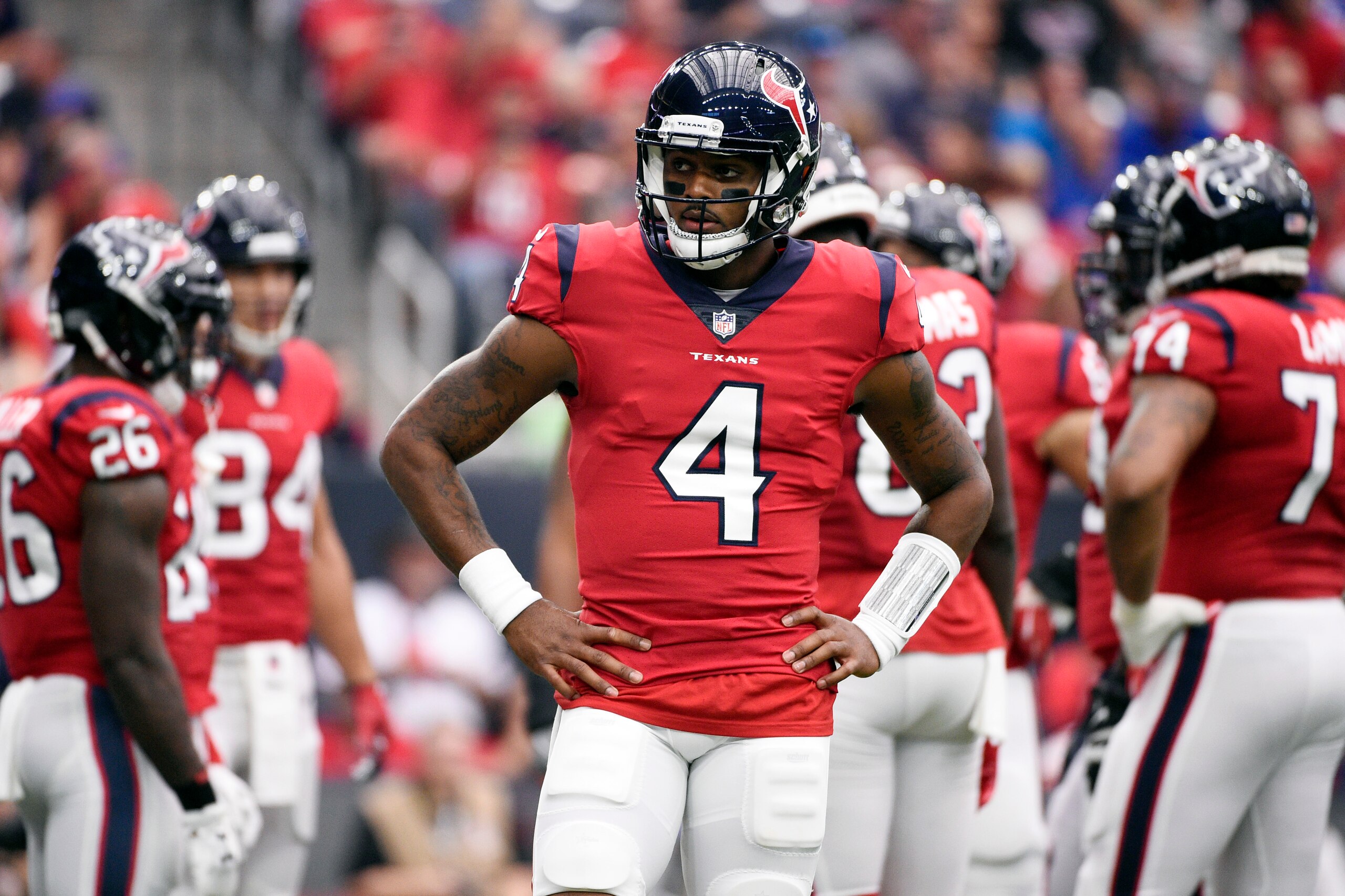 Deshaun Watson will attempt to lead the Texans to a road win at Jacksonville.