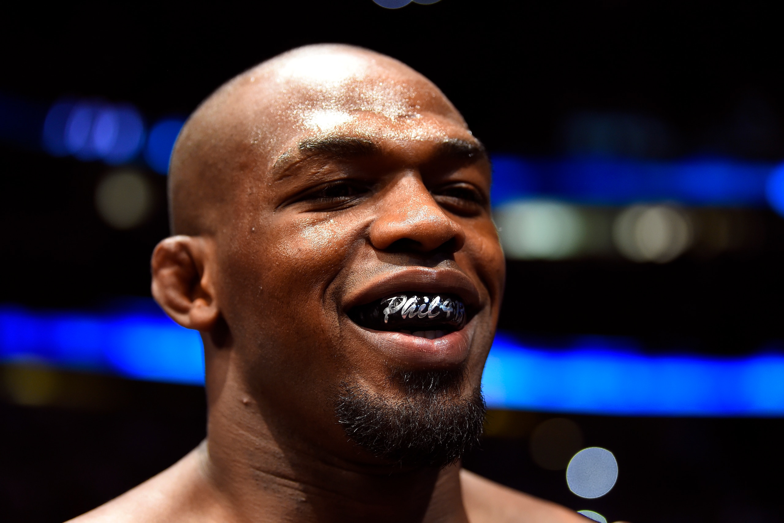 ANAHEIM, CA - JULY 29:  Jon Jones prepares to enter the Octagon prior to facing Daniel Cormier in their UFC light heavyweight championship bout during the UFC 214 event inside the Honda Center on July 29, 2017 in Anaheim, California. (Photo by Jeff Bottar