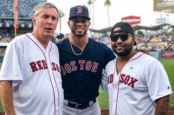 From left to right:  Jan Maarten Bogaerts (dad), Xander Bogaerts, Jair Bogaerts