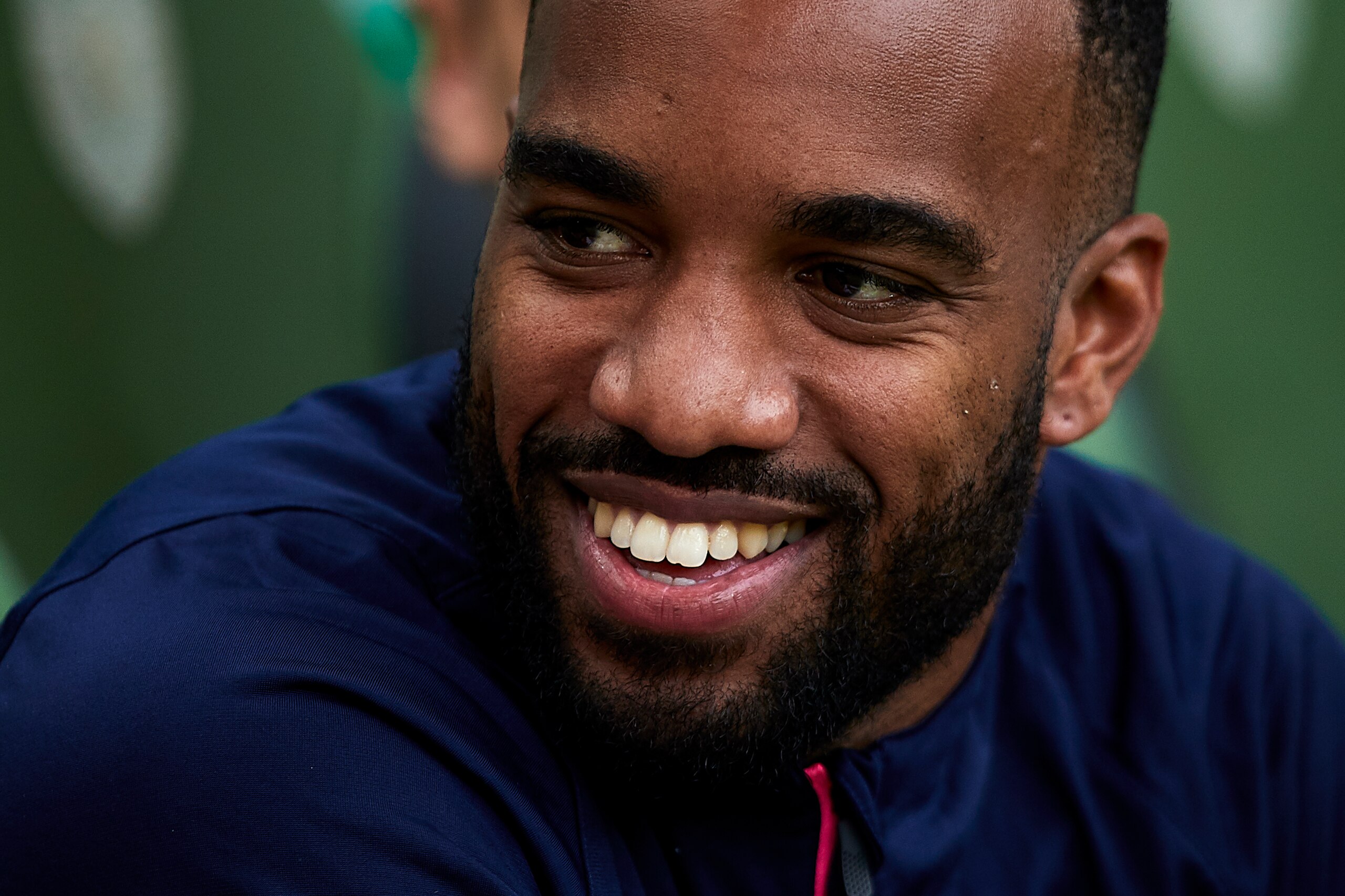 LISBON, PORTUGAL - OCTOBER 25: Alexandre Lacazette of Arsenal looks on prior to the UEFA Europa League Group E match between Sporting CP and Arsenal at Estadio Jose Alvalade on October 25, 2018 in Lisbon, Portugal. (Photo by Quality Sport Images/Getty Im LISBON, PORTUGAL - OCTOBER 25: Alexandre Lacazette of Arsenal looks on prior to the UEFA Europa League Group E match between Sporting CP and Arsenal at Estadio Jose Alvalade on October 25, 2018 in Lisbon, Portugal. (Photo by Quality Sport Images/Getty Im