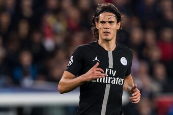 Edinson Cavani of Paris Saint-Germain during the UEFA Champions League group C match between Paris St Germain and SSC Napoli at the Parc des Princes on October 24, 2018 in Paris, France(Photo by VI Images via Getty Images)