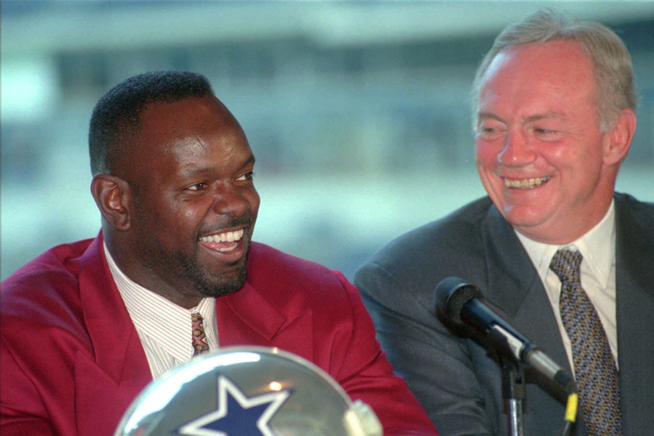 At a time when running backs were valued more in the NFL, Emmitt Smith was able to squeeze the highest salary ever paid to a running back out of Cowboys owner Jerry Jones by holding out.