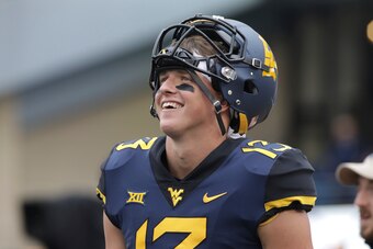 West Virginia wide receiver David Sills V