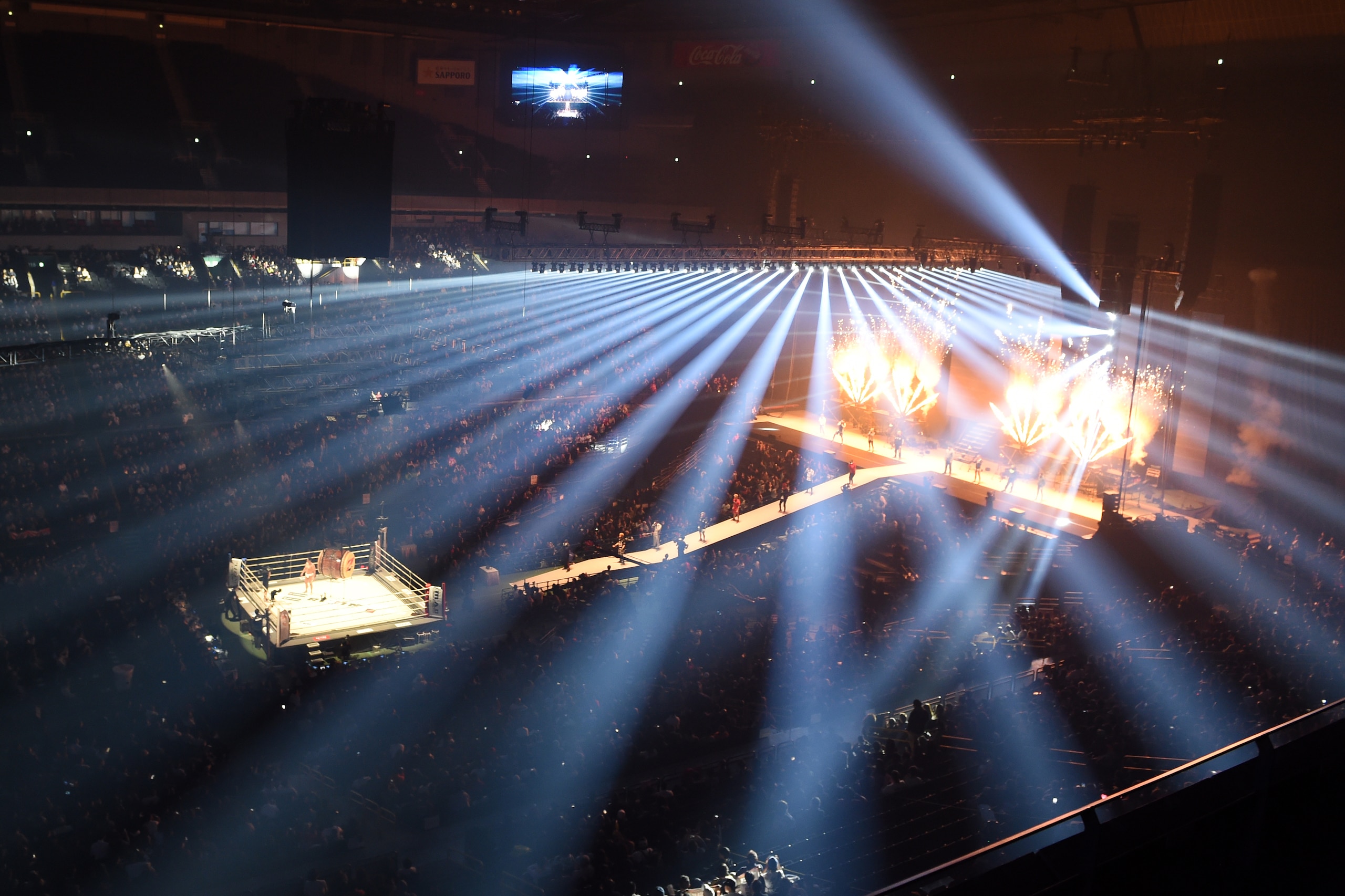 SAITAMA, JAPAN - DECEMBER 31:  General view of the opening ceremony prior to the RIZIN Fighting World Grand-Prix 2017 final Round at Saitama Super Arena on December 31, 2017 in Saitama, Japan.  (Photo by Etsuo Hara/Getty Images)