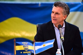 Argentina president Mauricio Macri used to be president of Boca.
