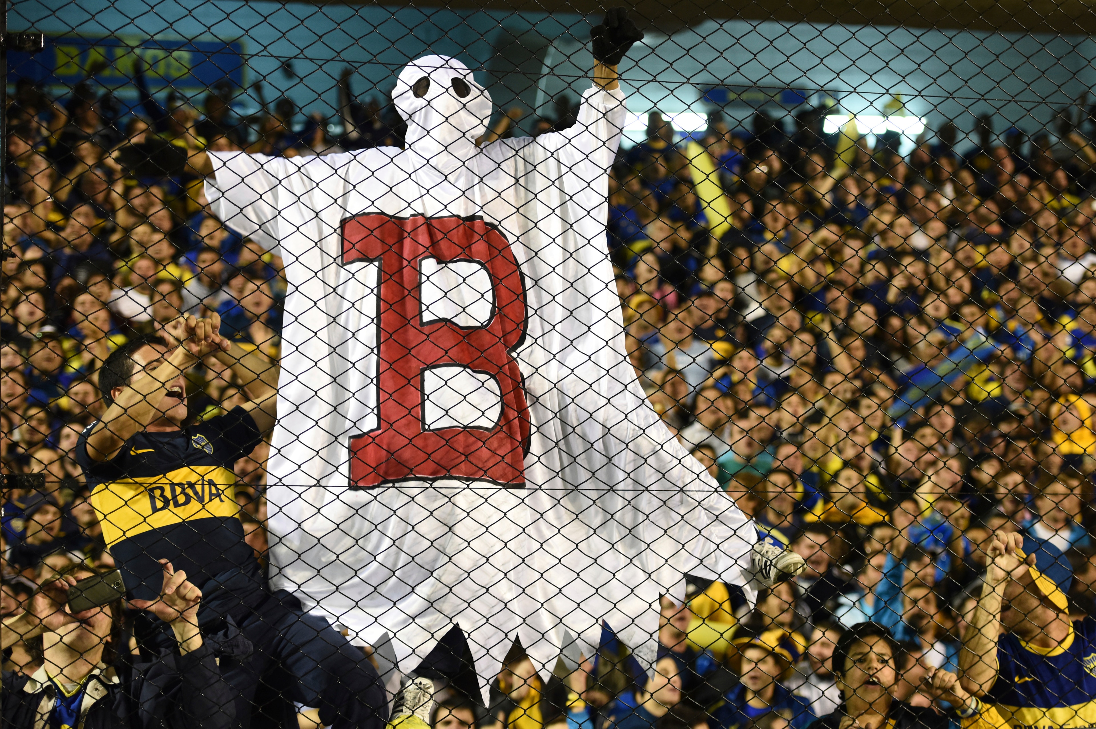 Boca Juniors fans like to remind River supporters about their team's relegation.