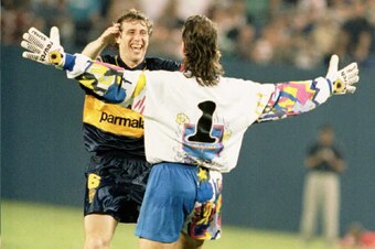 Carlos Navarro Montoya with Nestor Fabbri in 1995