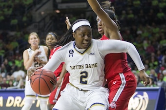 Arike Ogunbowale struggled with the limited playing time she received as a freshman, but it allowed her the chance to understand her game in ways she hadn't explored before getting to Notre Dame.
