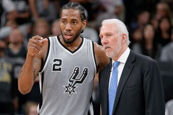 Long thought to be the heir to Tim Duncan's leadership position in San Antonio, Leonard's leg injury and reported lack of trust in the Spurs medical team eventually prompted Gregg Popovich and the franchise to trade him to Toronto last summer.
