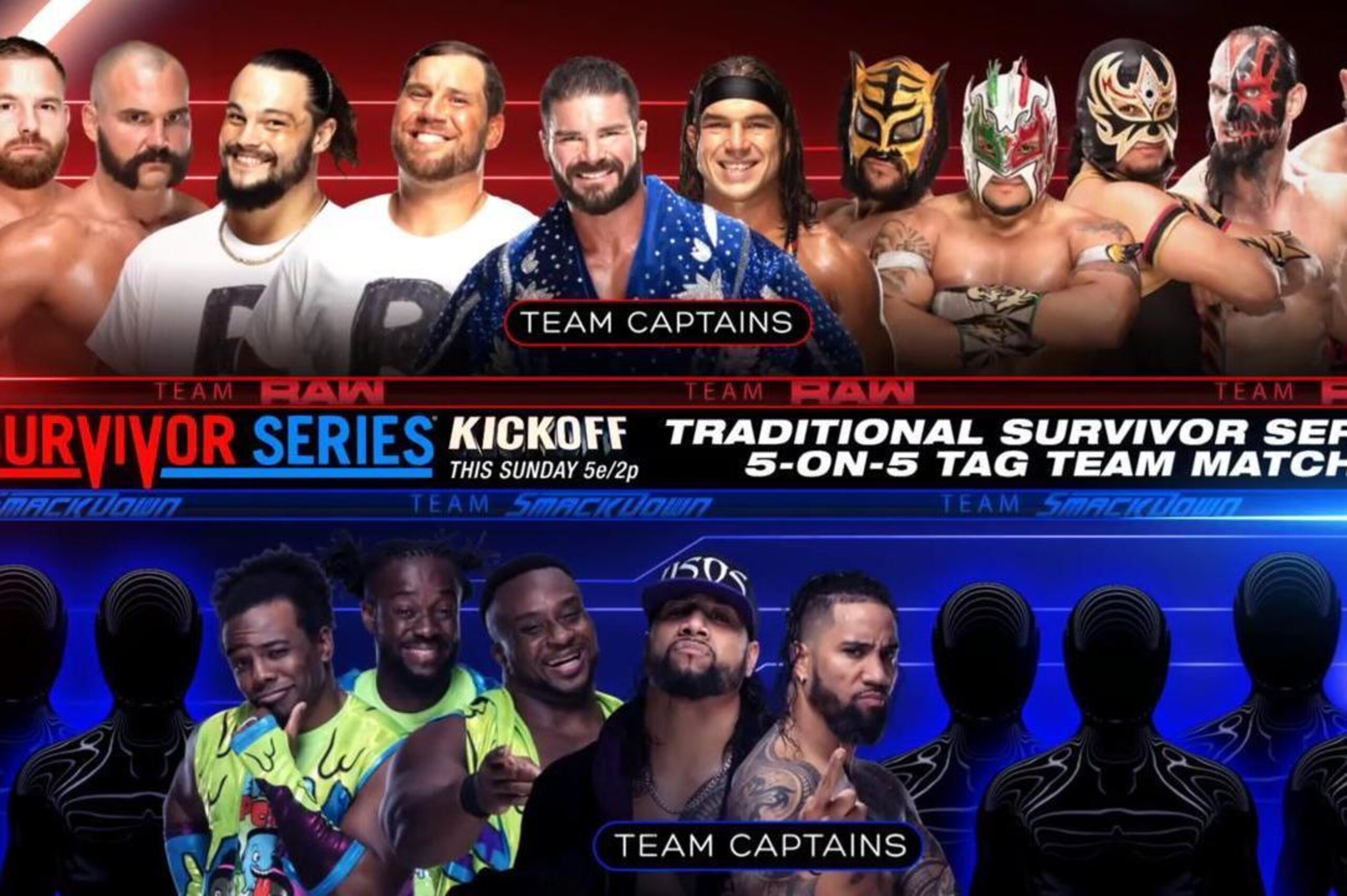 WWE cares so little about this match that this is the most up to date graphic, proving who really matters on Team SmackDown.