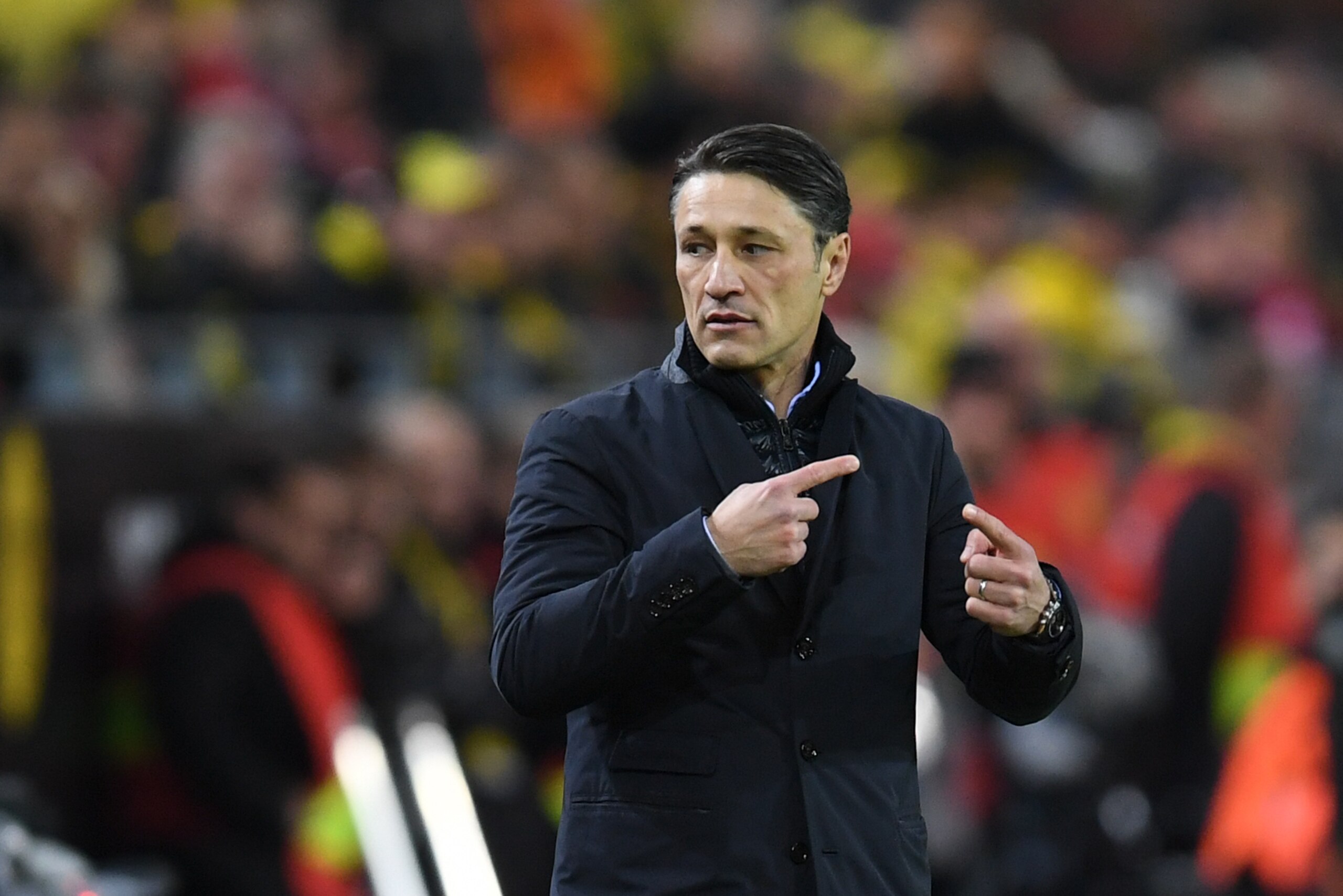 Bayern Munich's Croatian headcoach Niko Kovac reacts during the German first division Bundesliga football match BVB Borussia Dortmund v FC Bayern Munich in Dortmund, western Germany, on November 10, 2018. (Photo by Christof STACHE / AFP) / RESTRICTIONS: D Bayern Munich's Croatian headcoach Niko Kovac reacts during the German first division Bundesliga football match BVB Borussia Dortmund v FC Bayern Munich in Dortmund, western Germany, on November 10, 2018. (Photo by Christof STACHE / AFP) / RESTRICTIONS: D