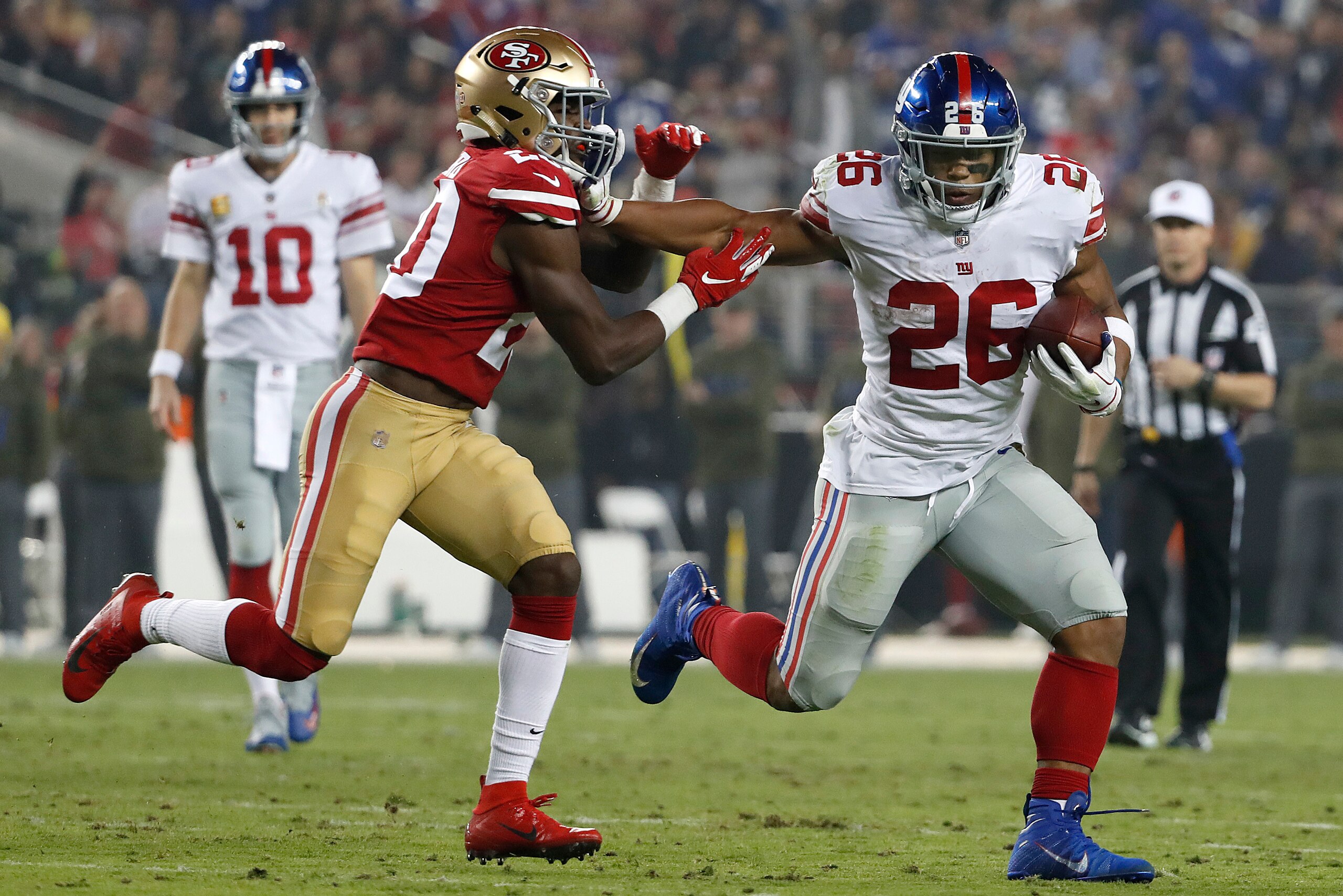 Saquon Barkley should have a big game against the soft Tampa Bay defense.