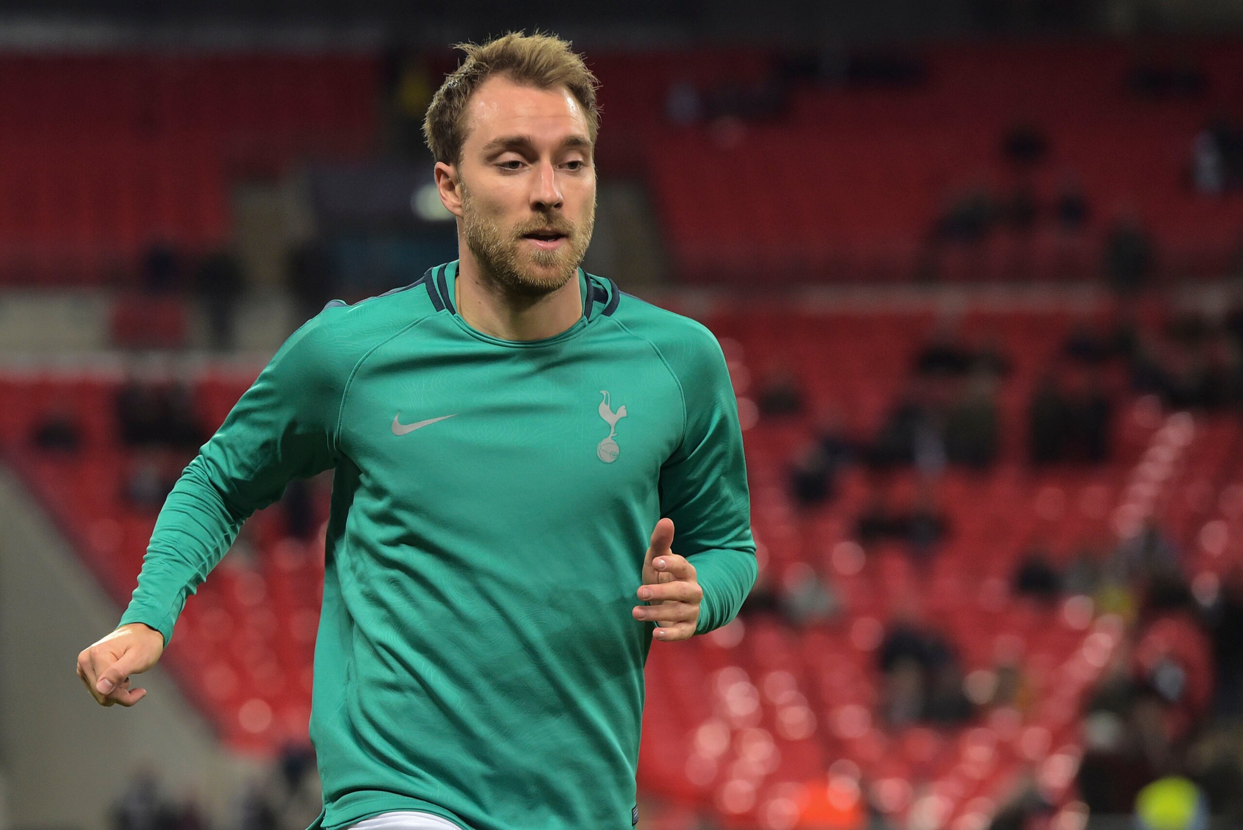 LONDON, ENGLAND - NOVEMBER 06: Christian Eriksen of Tottenham looks on during the Group B match of the UEFA Champions League between Tottenham Hotspur and PSV at Wembley Stadium on November 6, 2018 in London, United Kingdom. (Photo by TF-Images/Getty Imag LONDON, ENGLAND - NOVEMBER 06: Christian Eriksen of Tottenham looks on during the Group B match of the UEFA Champions League between Tottenham Hotspur and PSV at Wembley Stadium on November 6, 2018 in London, United Kingdom. (Photo by TF-Images/Getty Imag