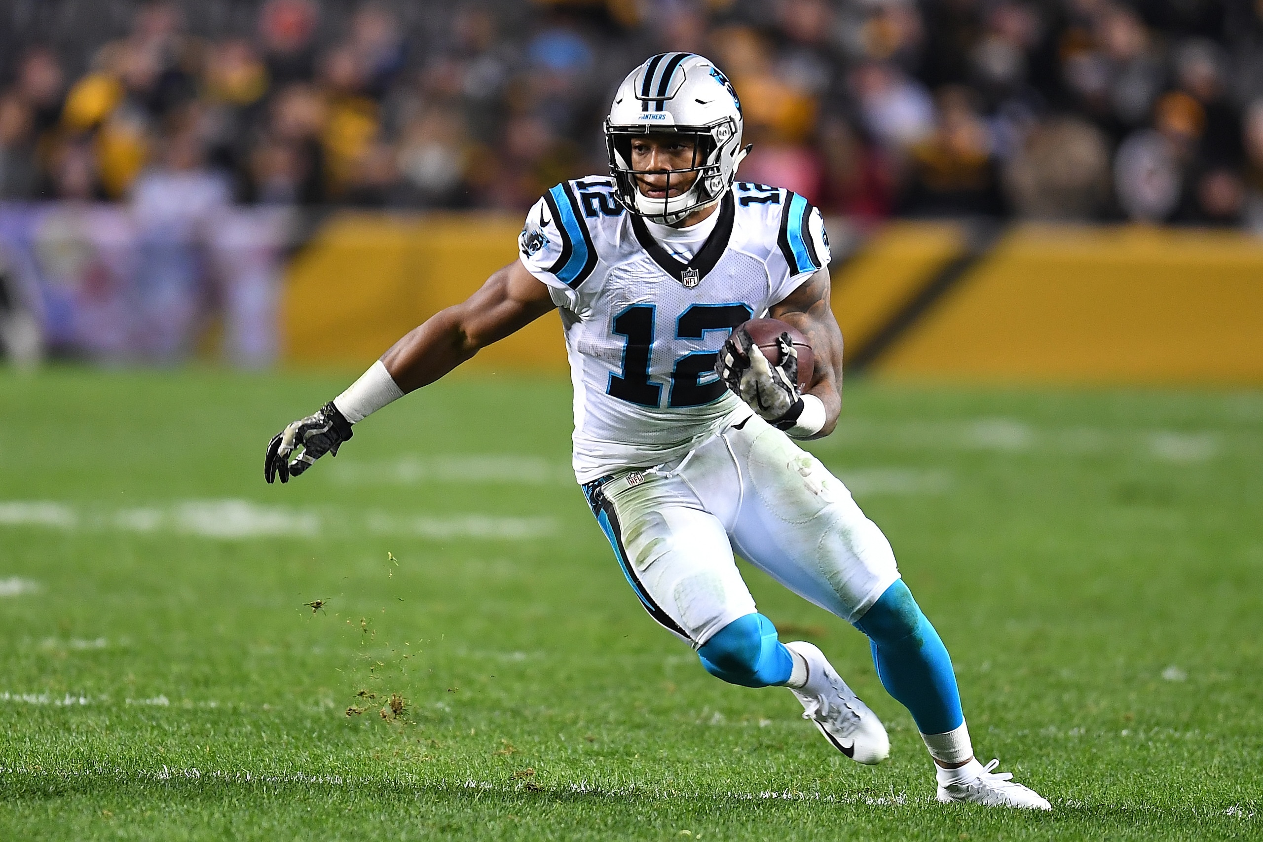 PITTSBURGH, PA - NOVEMBER 08: DJ Moore #12 of the Carolina Panthers in action during the game against the Pittsburgh Steelers at Heinz Field on November 8, 2018 in Pittsburgh, Pennsylvania. (Photo by Joe Sargent/Getty Images) PITTSBURGH, PA - NOVEMBER 08: DJ Moore #12 of the Carolina Panthers in action during the game against the Pittsburgh Steelers at Heinz Field on November 8, 2018 in Pittsburgh, Pennsylvania. (Photo by Joe Sargent/Getty Images)