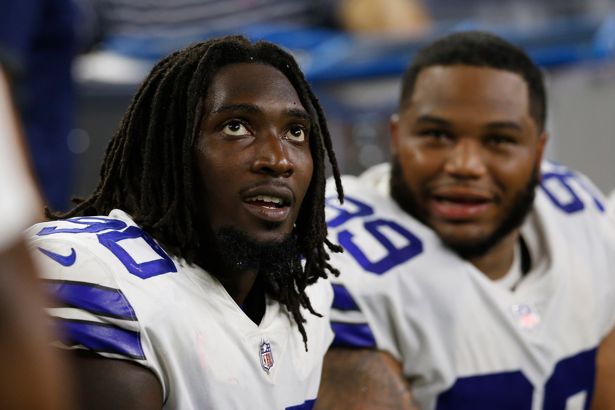 HOUSTON, TX - OCTOBER 07: Demarcus Lawrence #90 of the Dallas Cowboys rests on the bench in the second half against the Houston Texans at NRG Stadium on October 7, 2018 in Houston, Texas. (Photo by Tim Warner/Getty Images) HOUSTON, TX - OCTOBER 07: Demarcus Lawrence #90 of the Dallas Cowboys rests on the bench in the second half against the Houston Texans at NRG Stadium on October 7, 2018 in Houston, Texas. (Photo by Tim Warner/Getty Images)