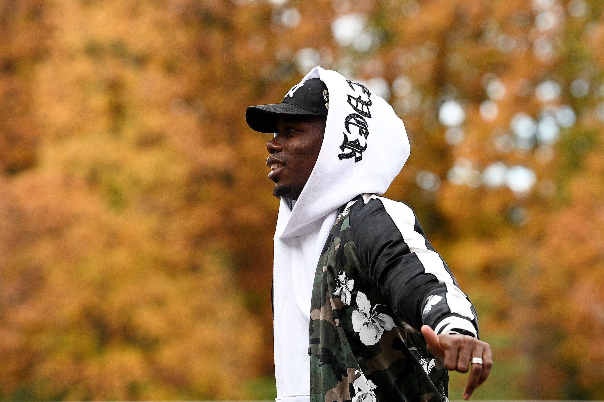 France's midfielder Paul Pogba arrives in Clairefontaine en Yvelines on November 12, 2018, as part of the team's preparation for the upcoming UEFA Nations League football match against the Netherlands and a friendly football match against Uruguay. (Photo France's midfielder Paul Pogba arrives in Clairefontaine en Yvelines on November 12, 2018, as part of the team's preparation for the upcoming UEFA Nations League football match against the Netherlands and a friendly football match against Uruguay. (Photo