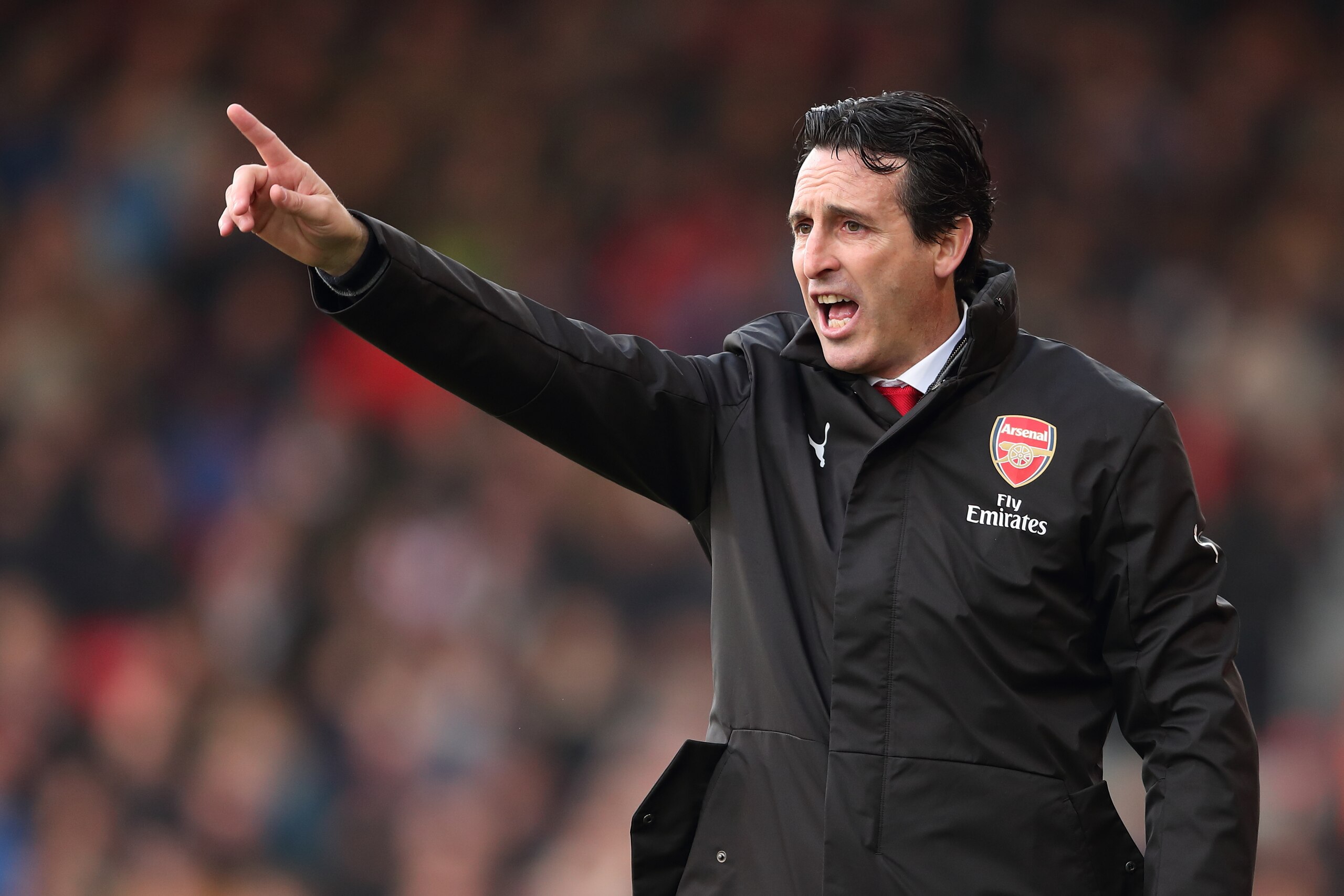 BOURNEMOUTH, ENGLAND - NOVEMBER 25: Arsenal manager \ Head coach Unai Emery during the Premier League match between AFC Bournemouth and Arsenal FC at Vitality Stadium on November 25, 2018 in Bournemouth, United Kingdom. (Photo by James Williamson - AMA/Ge