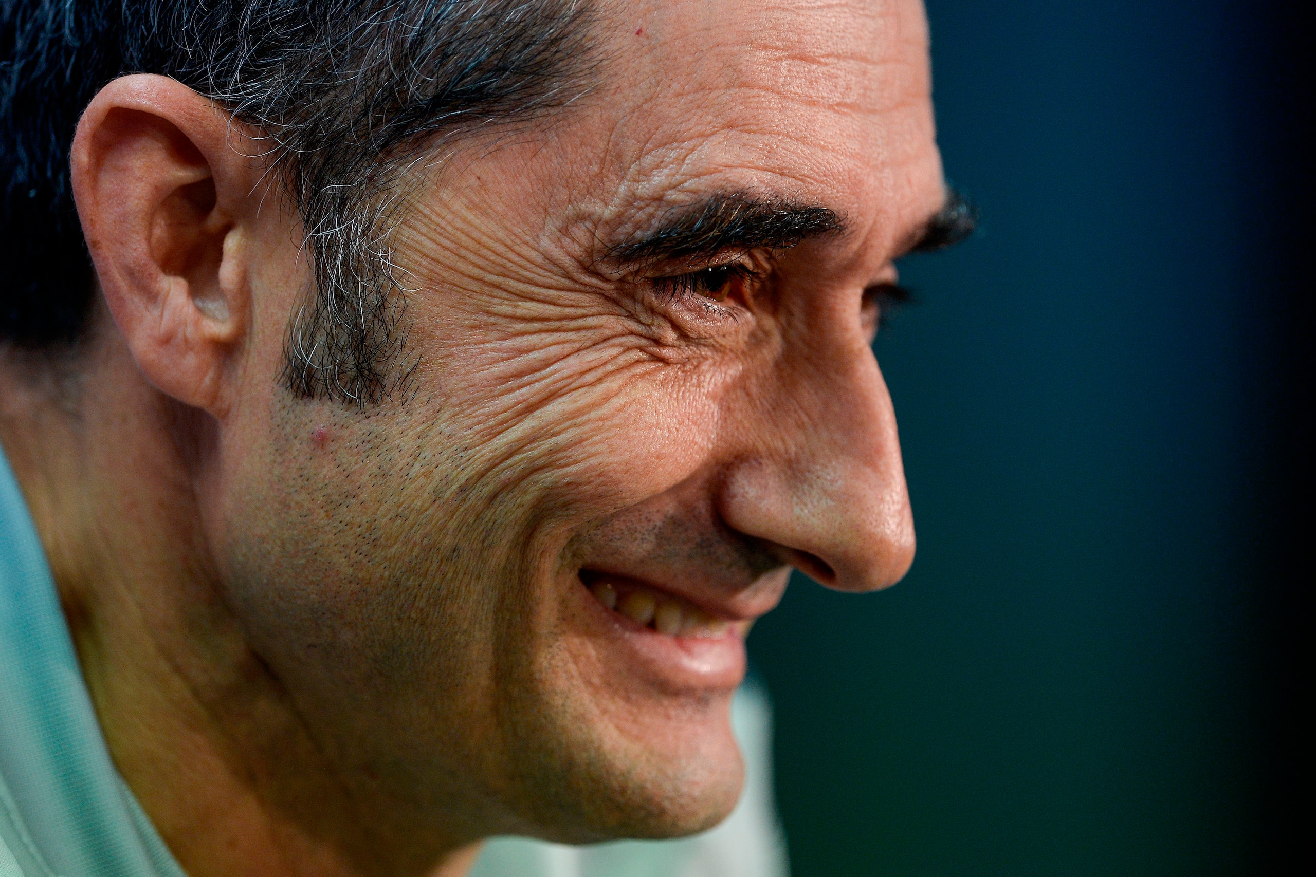 Barcelona's coach Ernesto Valverde gives a press conference before a training session at the Joan Gamper Sports Center in Sant Joan Despi near Barcelona on November 23, 2018, on the eve of the La Liga football match FC Barcelona against Atletico de Madrid