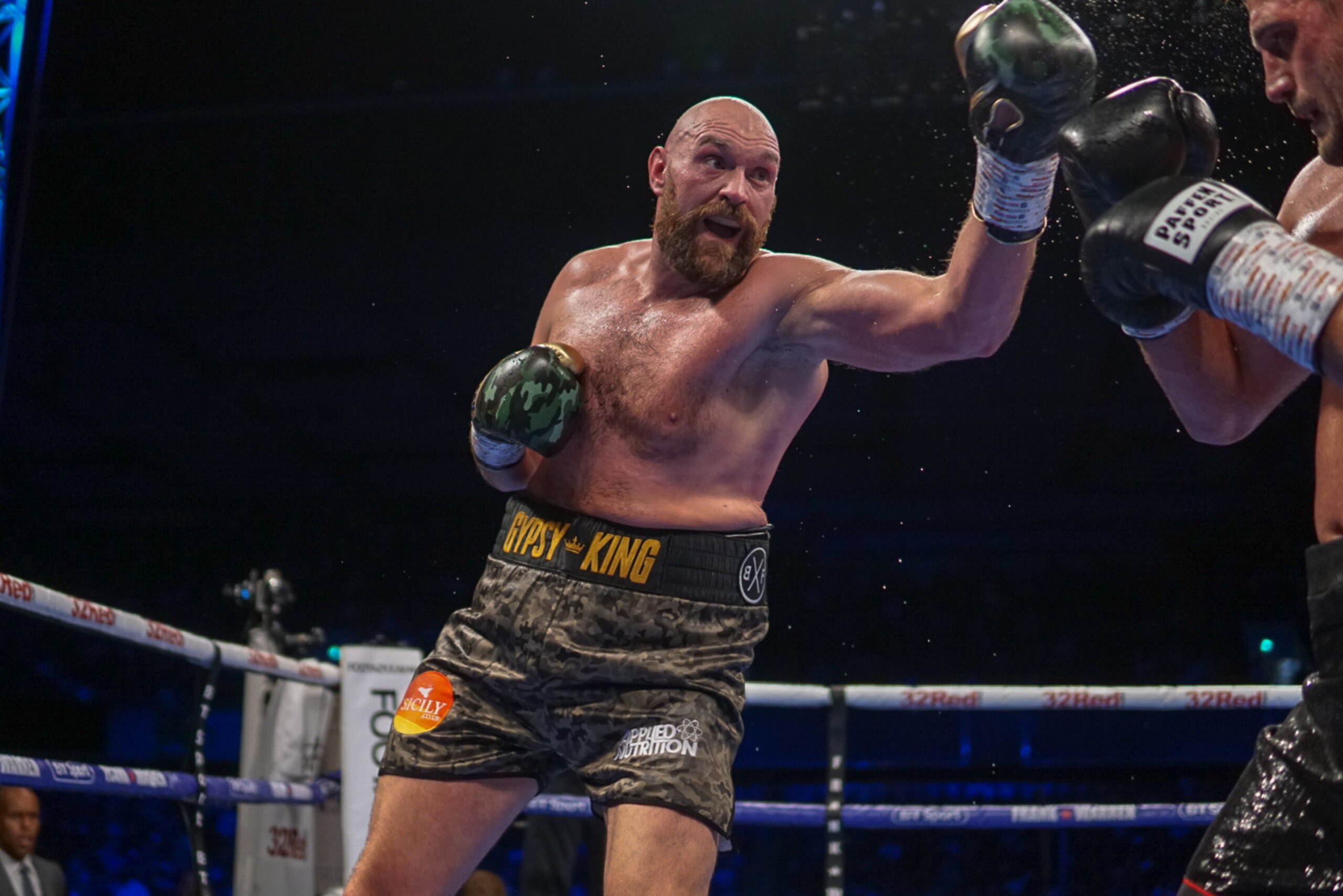 Fury en route to a victory in his most recent fight.