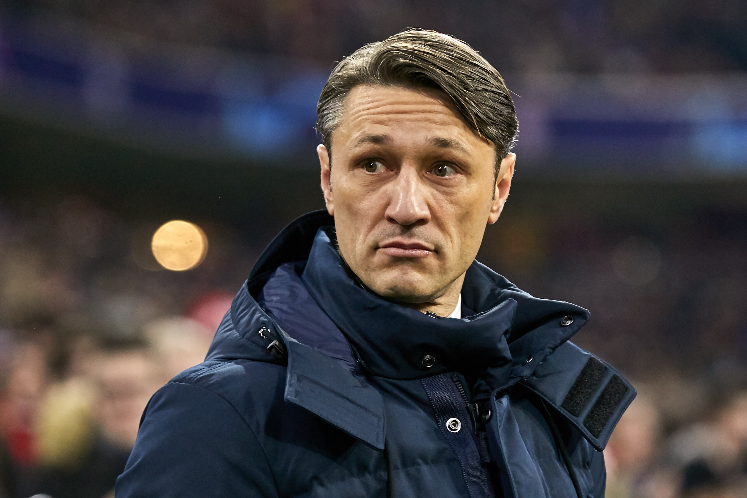 MUNICH, GERMANY - NOVEMBER 27: Head coach Niko Kovac of Bayern Muenchen looks on during the Group E match of the UEFA Champions League between FC Bayern Muenchen and SL Benfica at Allianz Arena on November 27, 2018 in Munich, Germany. (Photo by TF-Images/