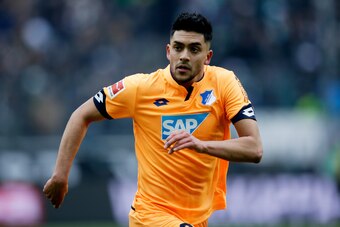 MONCHENGLADBACH, GERMANY - MARCH 17: Nadiem Amiri of Hoffenheim  during the German Bundesliga  match between Borussia Monchengladbach v 1899 Hoffenheim at the Borussia Park on March 17, 2018 in Monchengladbach Germany (Photo by Jeroen Meuwsen/Soccrates/Ge