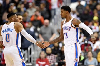 Russell Westbrook and Paul George.