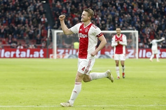 Matthijs de Ligt of Ajax during the Dutch Eredivisie match between Ajax Amsterdam and ADO Den Haag at the Johan Cruijff Arena on December 02, 2018 in Amsterdam, The Netherlands(Photo by VI Images via Getty Images)