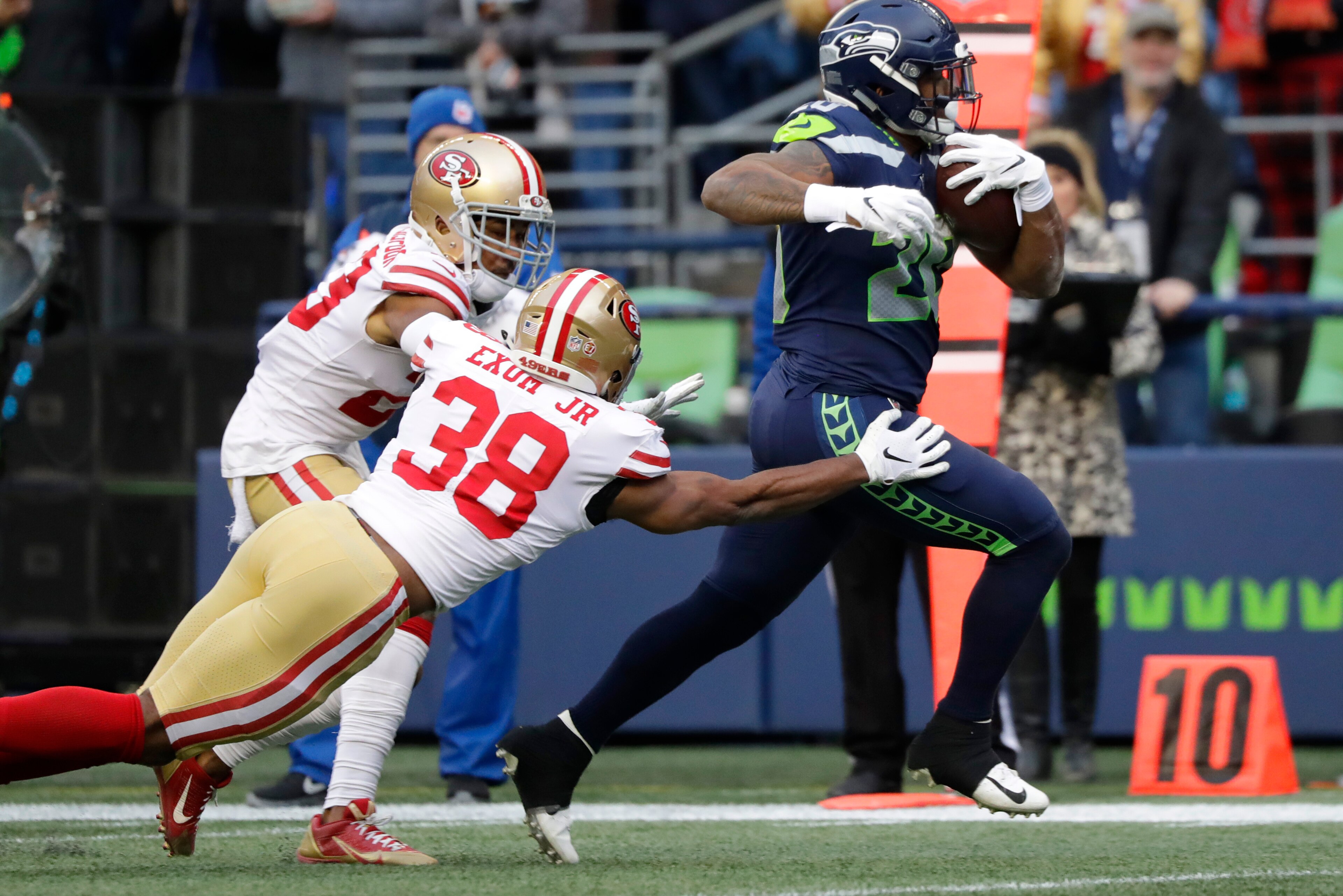 Rashaad Penny has given the Seattle ground game a lift.