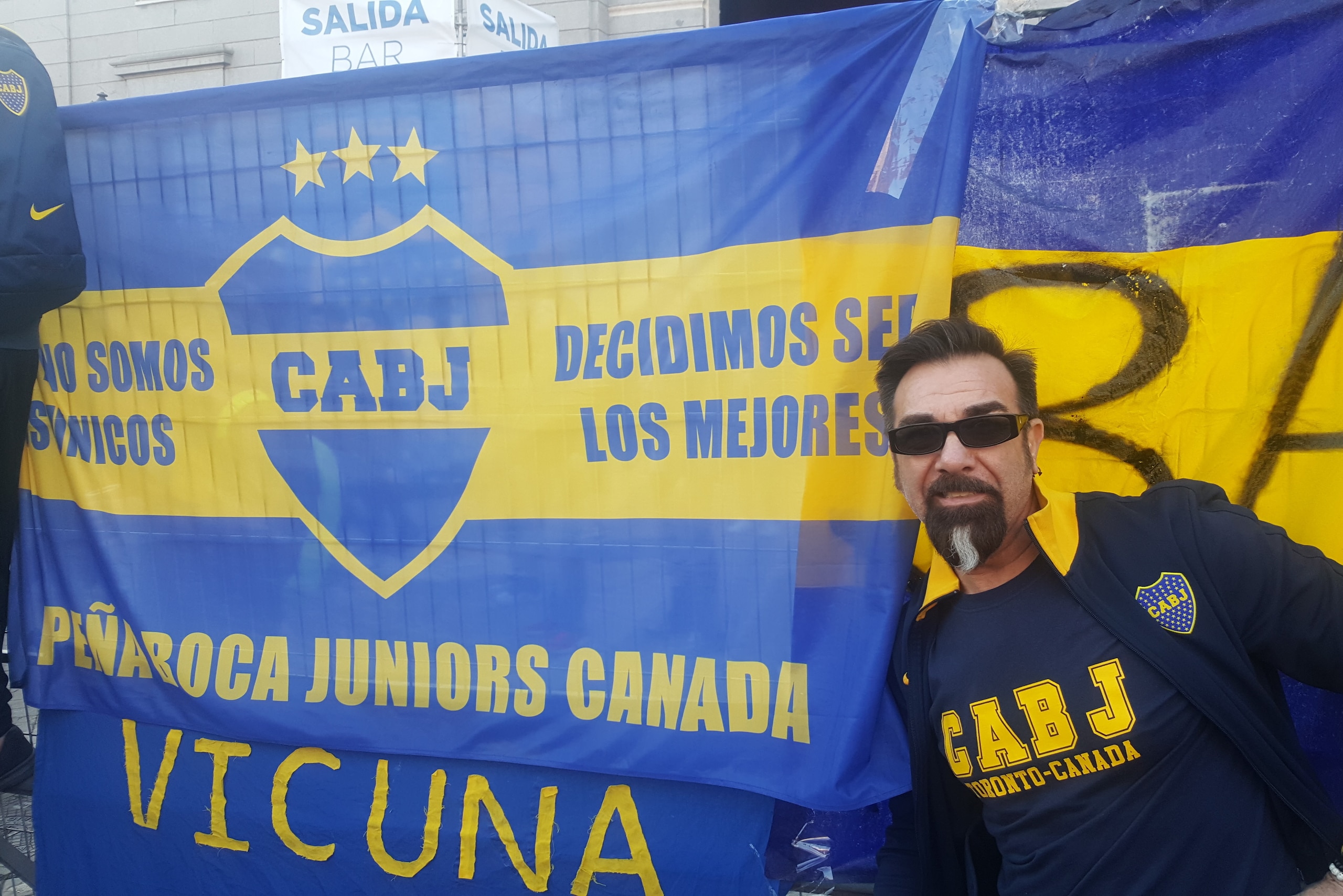 Daniel Toscano travelled from Canada for the game.