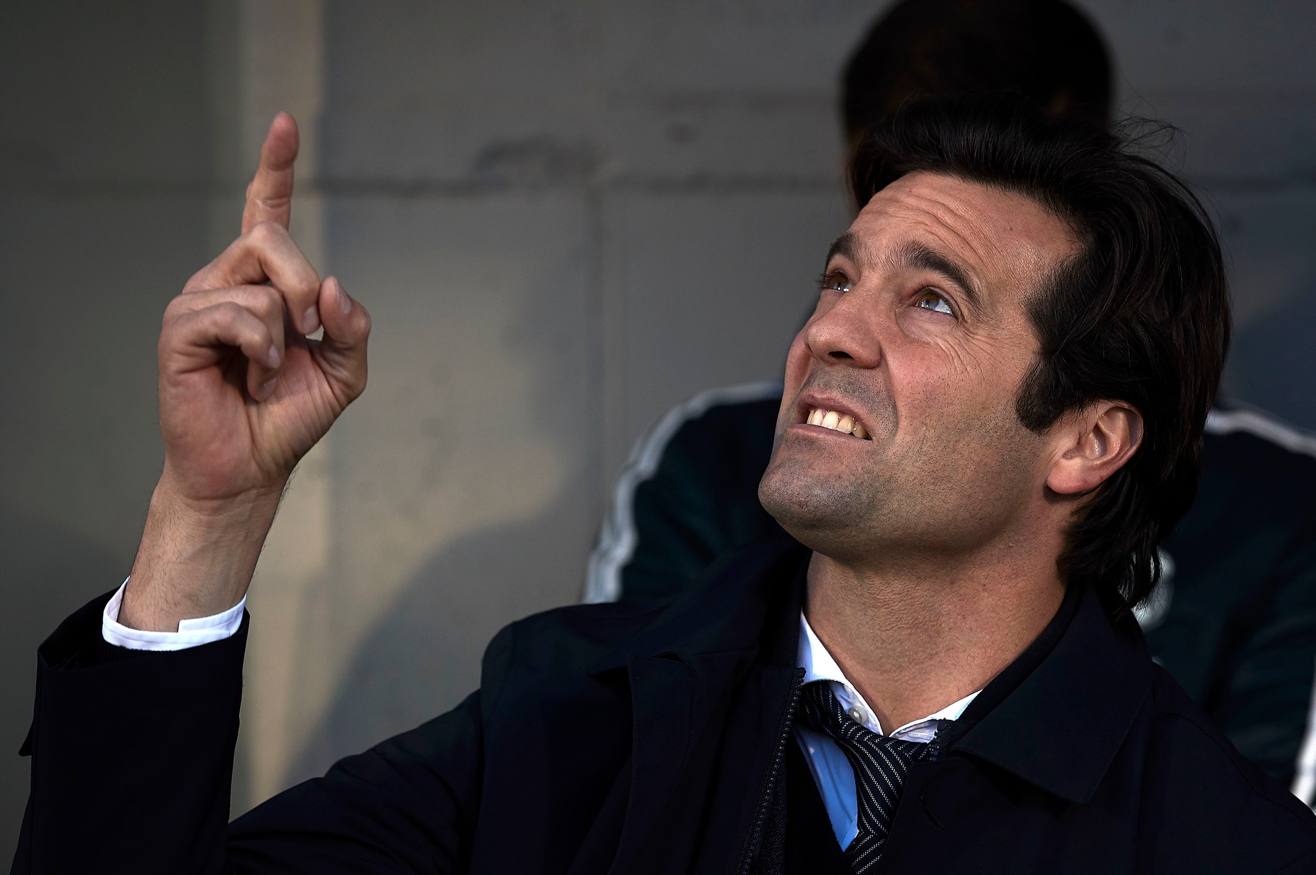 HUESCA, SPAIN - DECEMBER 09: Santiago Solari, manager of Real Madrid before the La Liga match between Sociedad Deportiva Huesca and Real Madrid at Estadio El Alcoraz on December 09, 2018 in Huesca, Spain. (Photo by Quality Sport Images/Getty Images)